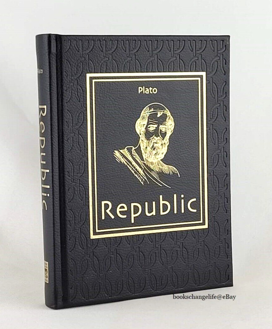 THE REPUBLIC by Plato Deluxe Faux Leather Bound Complete & Unabridged NEW