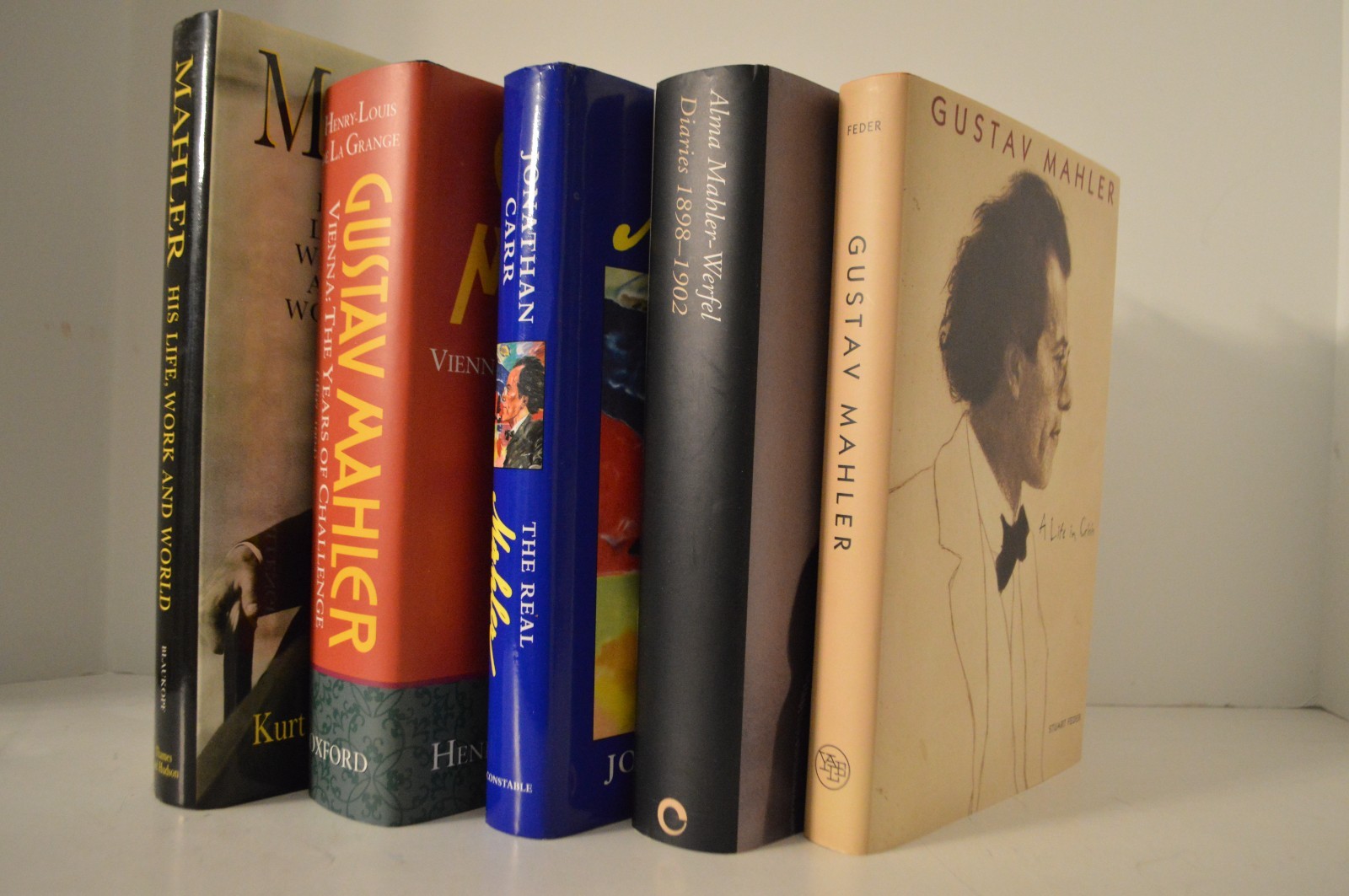 5 HC Lot of Gustav Mahler Books Life Vienna The Real Alma Mahler Werfel Crisis