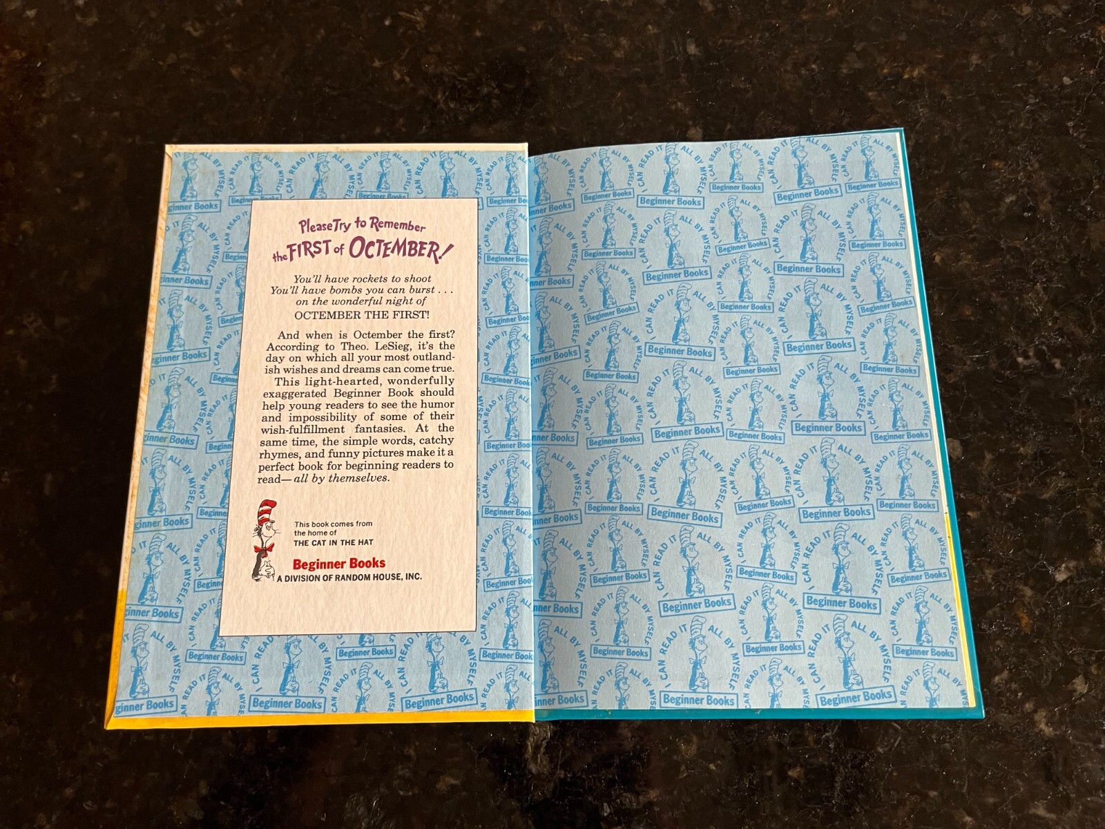 Please try to remember the first of Octember! LeSieg Seuss book 6.25″x8.75″ #4