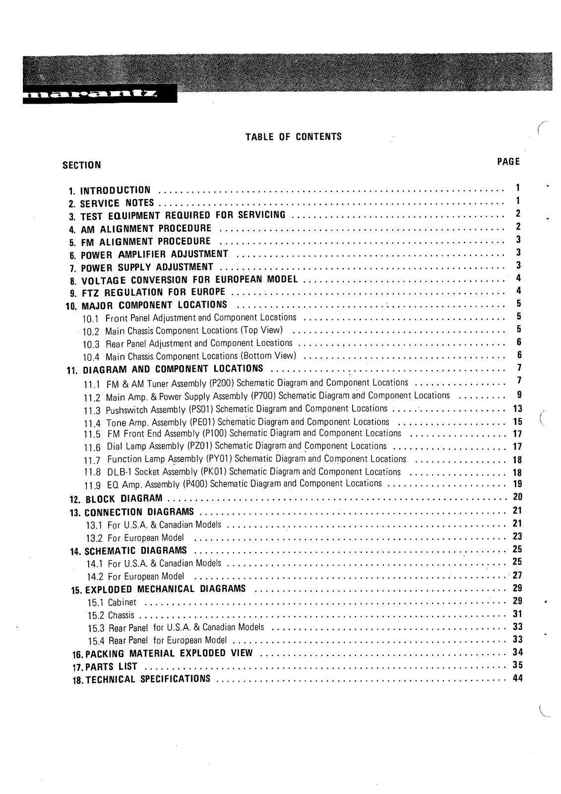 MARANTZ 2252B Stereophonic Receiver Service Manual SPIRAL – TOUGH JACKET