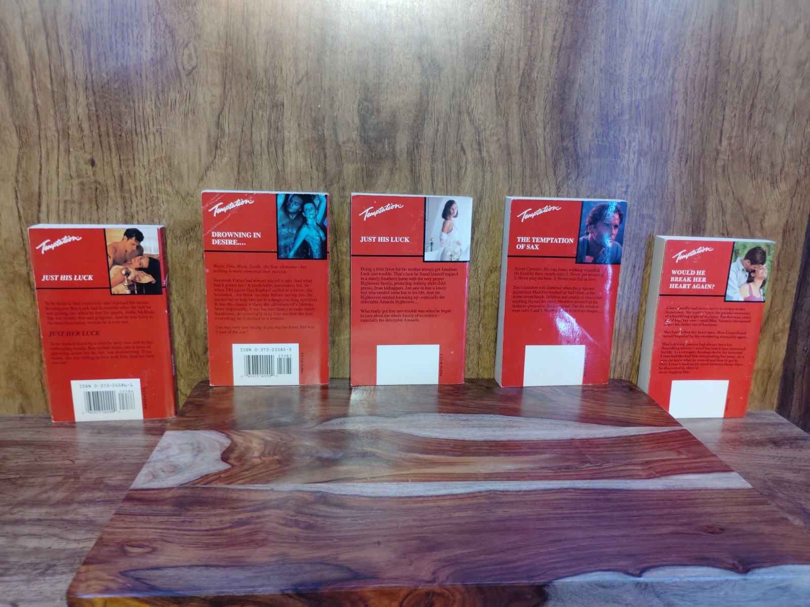 Lot 5 Harlequin Temptation PB Romance Set Gina Wilkins JoAnn Ross Carroll