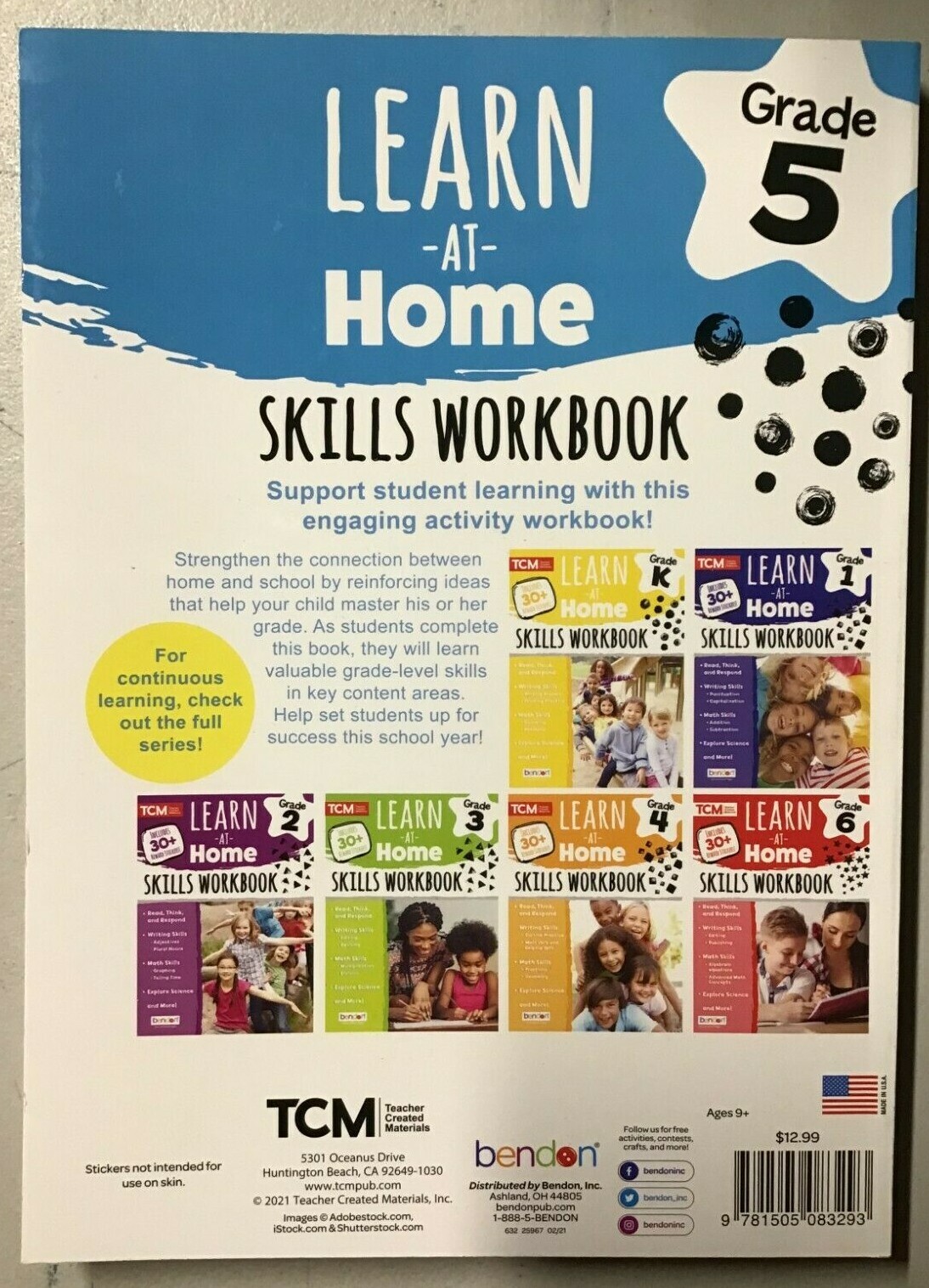 At-Home Workbook 5th Grade (Paperback) – NEW