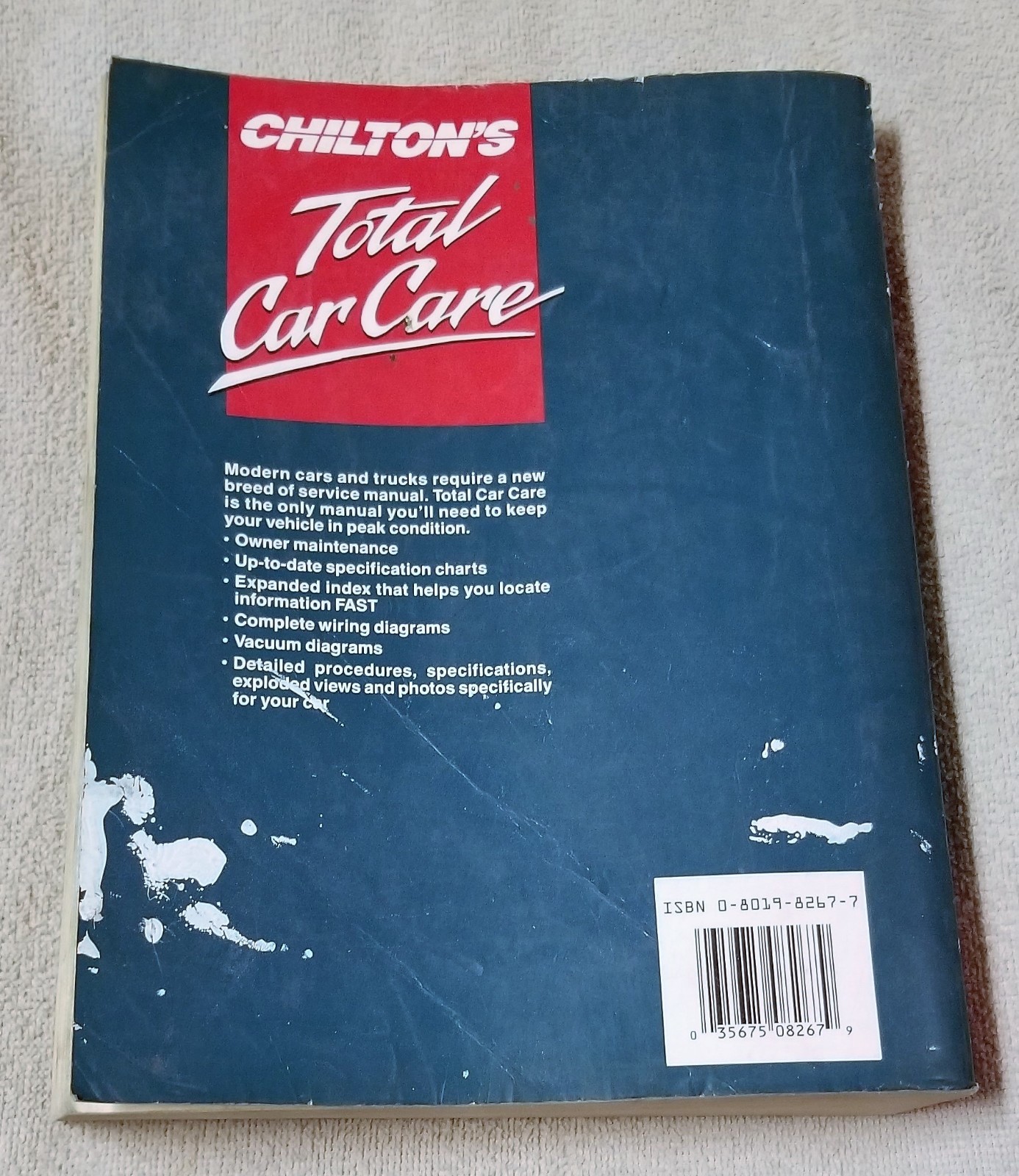 Chilton Chrysler Front Wheel Drive 1981 – 1992 Repair Manual Service Guide 8267