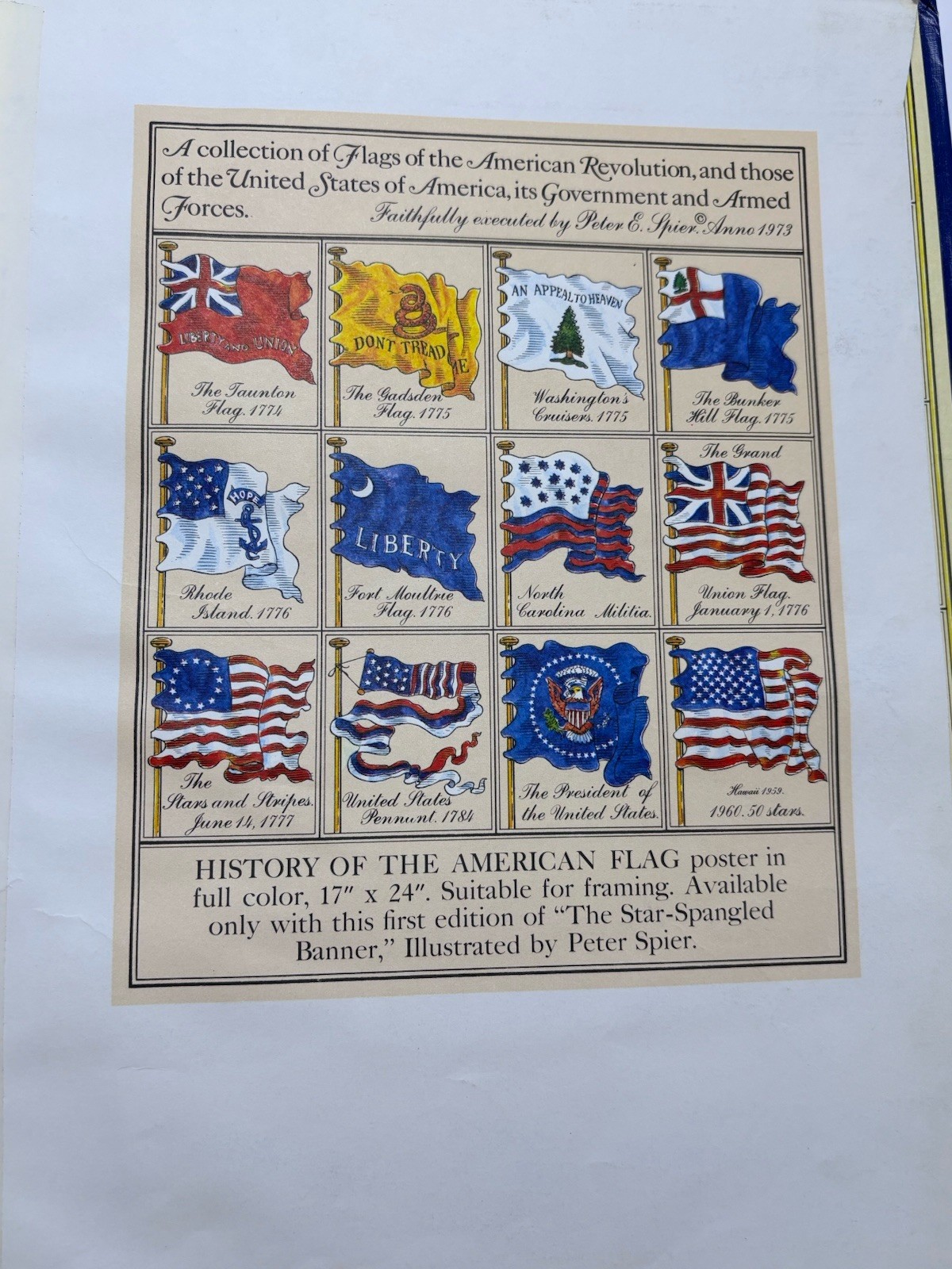 The Star-Spangled Banner by Peter Spier 1st Edition Inscribed by Author, HB