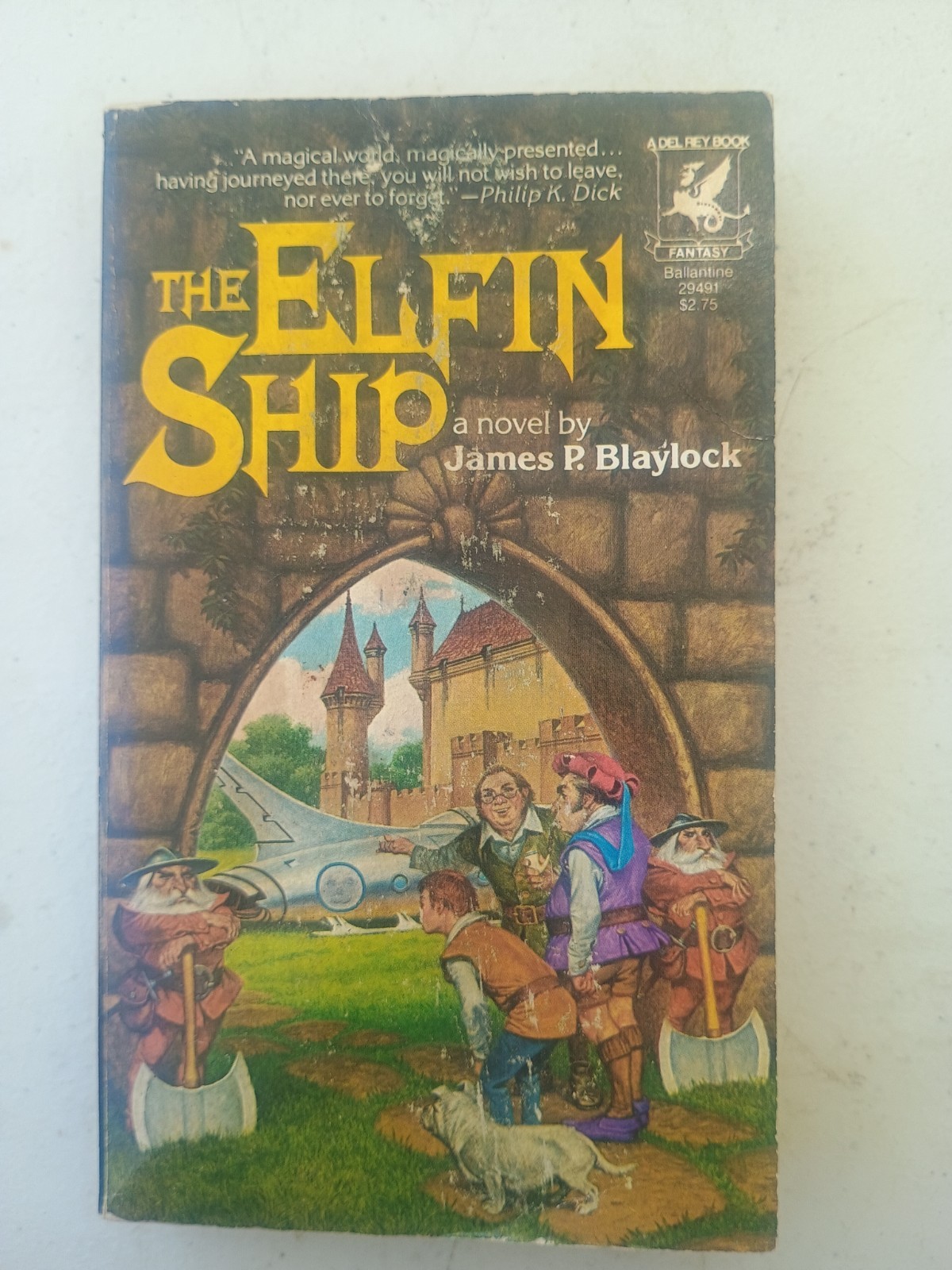 The Elfin Ship James P. Blaylock 1982 Del Rey Ballantine Vintage Fantasy Paper