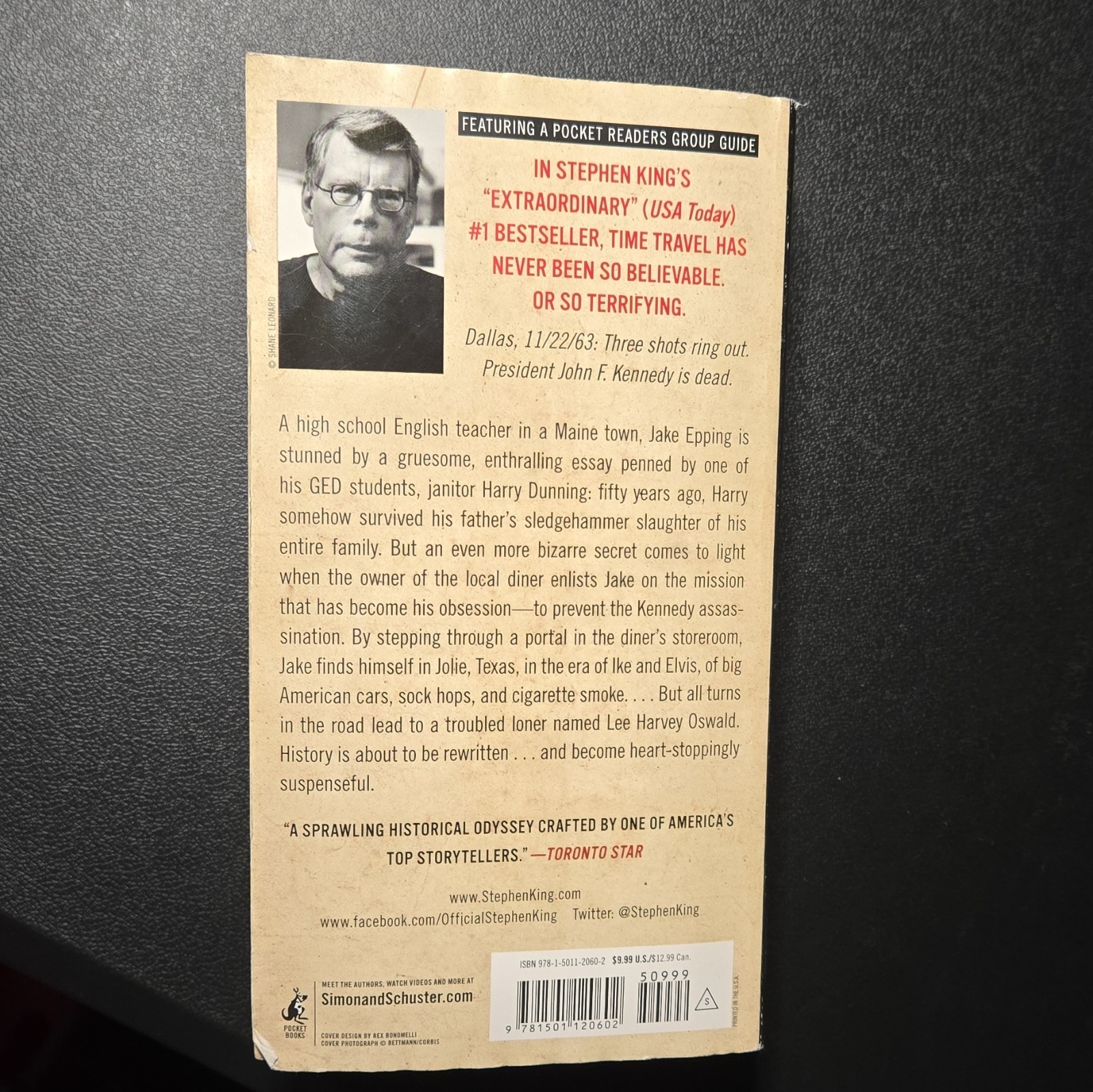 Stephen King 11/22/63 Time Travel Novel US-Tall Rack Paperback 2016