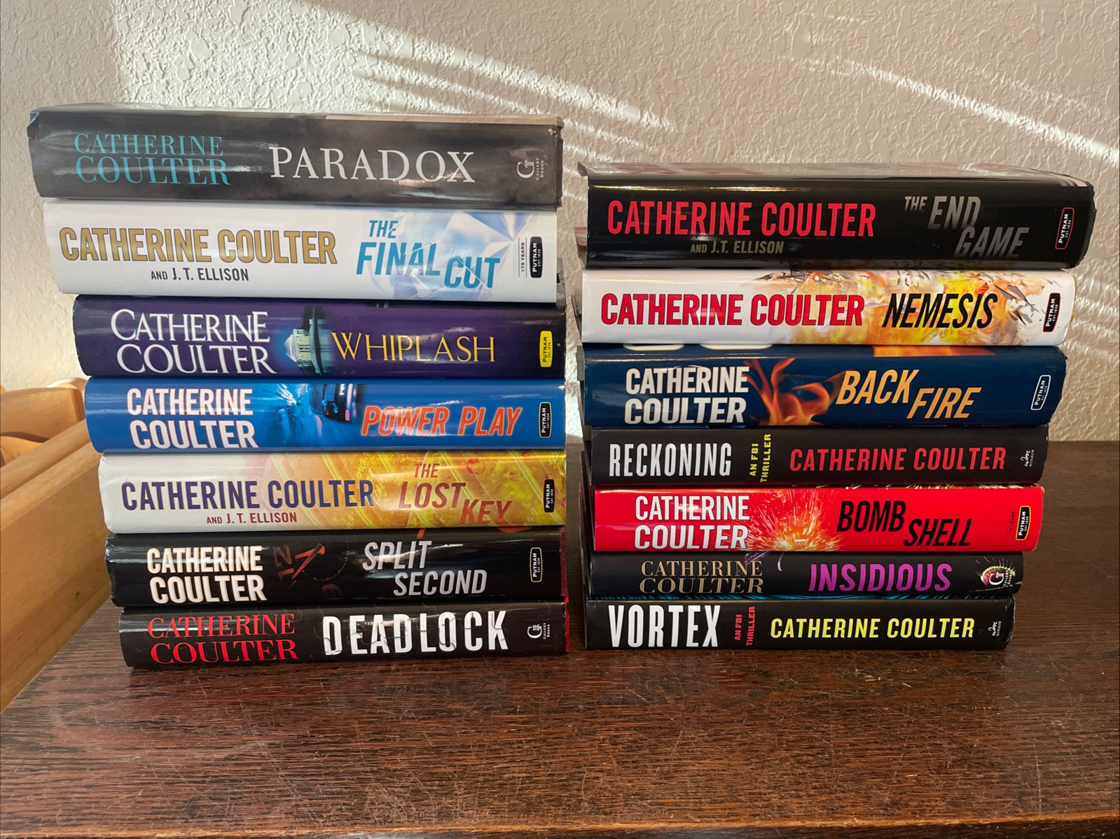 Lot of 14 Catherine Coulter Novels Hardcovers Dust jackets FBI Thriller