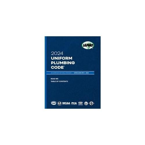 2024 Uniform Plumbing Code Soft Cover w/Tabs IAPMO/ANSI UPC 1 by IAPMO