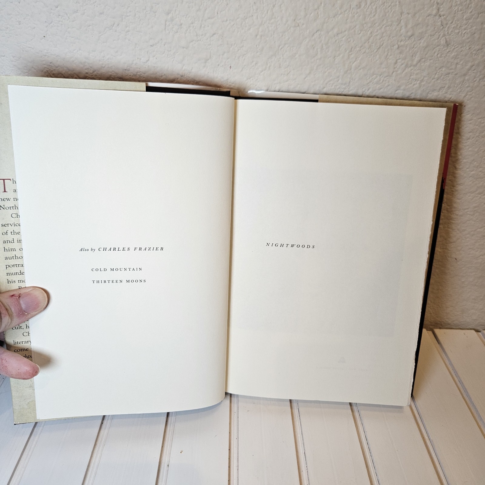 Nightwoods Charles Frazier First Edition First Printing HC DJ 2011