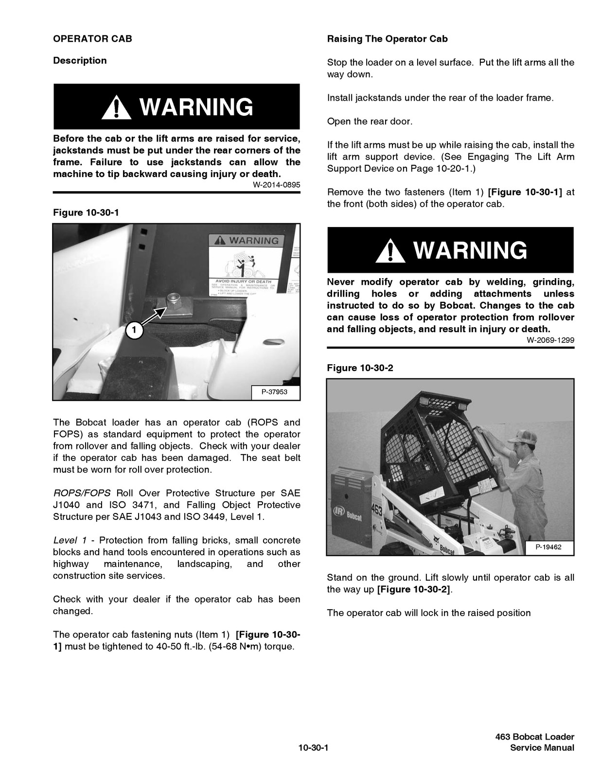 BOBCAT 463 Skid Steer Loader Service Manual 2006 SN 522111001 Up, FOLDOUTS