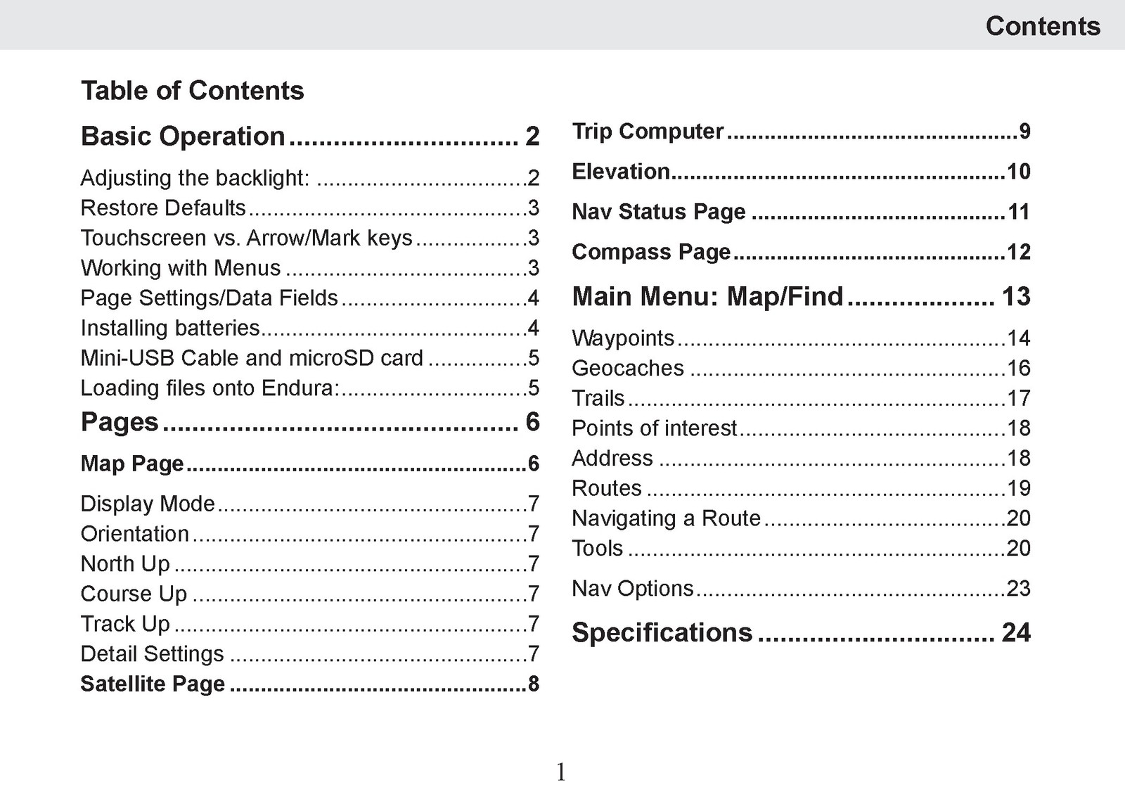 LOWRANCE Endura Operation Manual for Siera Safari Out&Back, BIND – COVERED