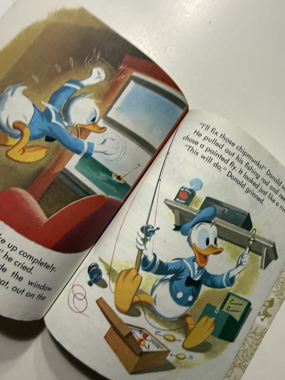 VTG 1990 Walt Disney Donald Duck’s Toy Sailboat Little Golden Book Chips Ahoy