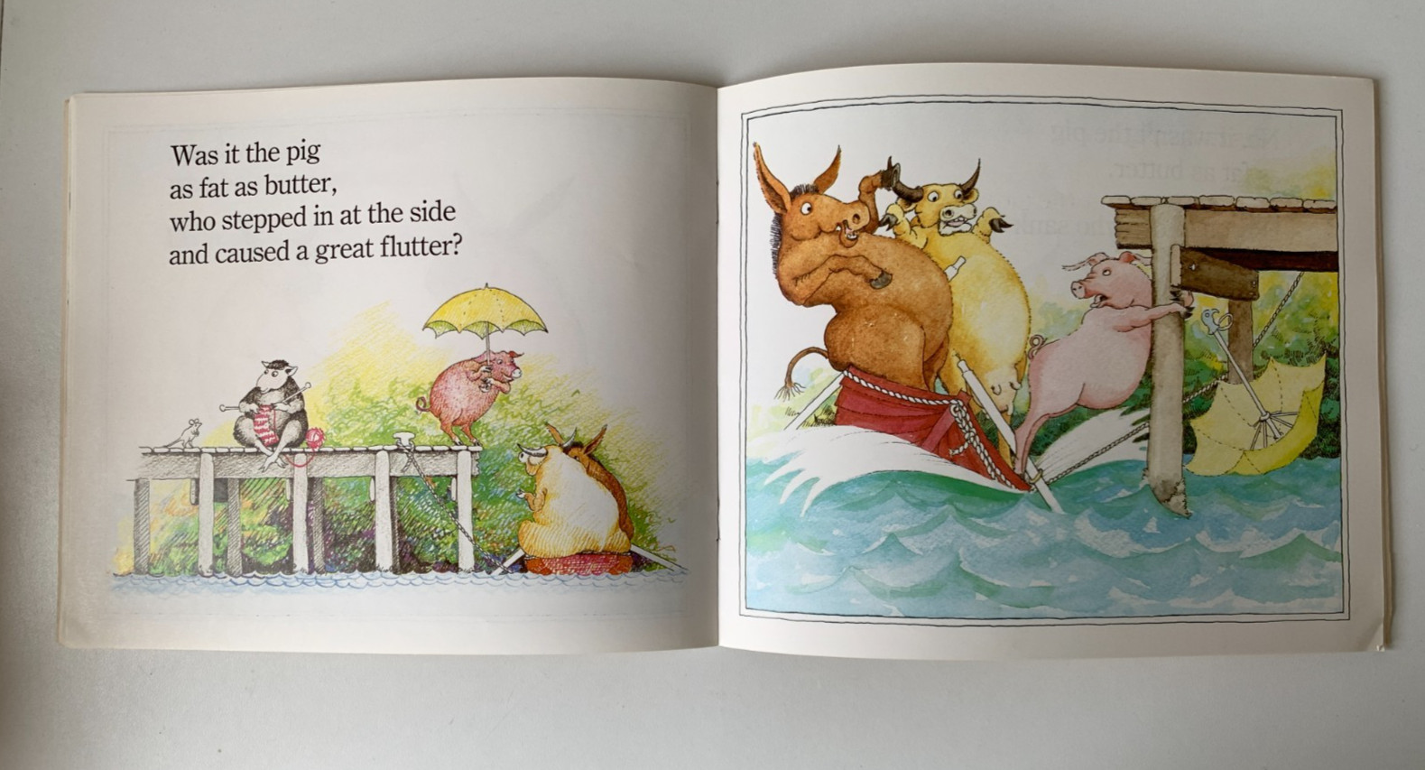 Who Sank the Boat by Pamela Allen (PB 1987) Vintage Children’s Picturebook