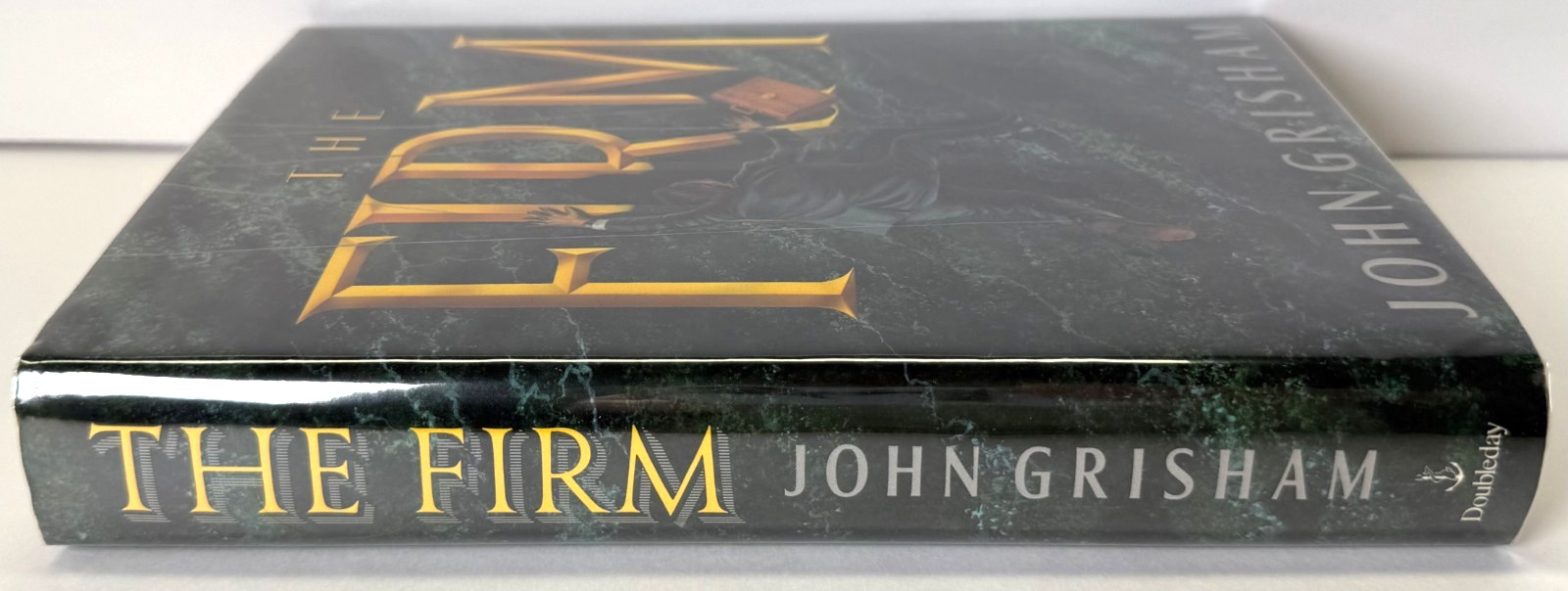 The Firm FLAT SIGNED by John Grisham 1991 HCDJ 3rd printing in Mylar, Very Good