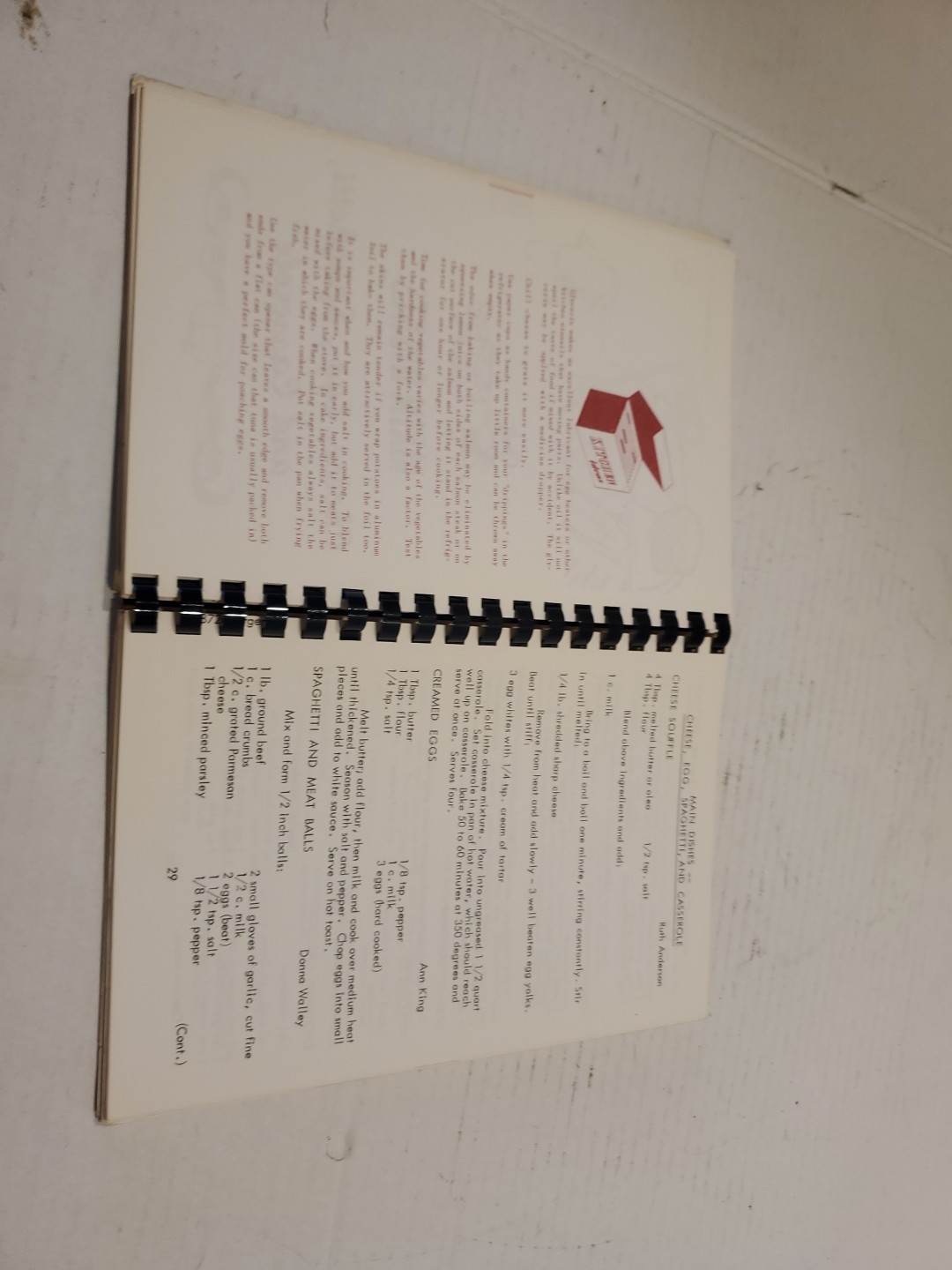 Our Daily Bread United Methodist Church Argenta, Illinois Cook Book 1972