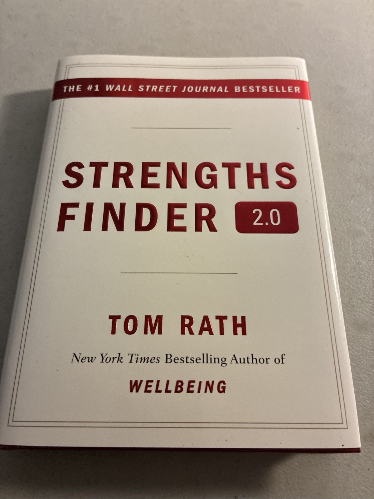STRENGTHS FINDER 2.0 Hardcover Book by Tom Rath UNUSED ACCESS CODE NEW