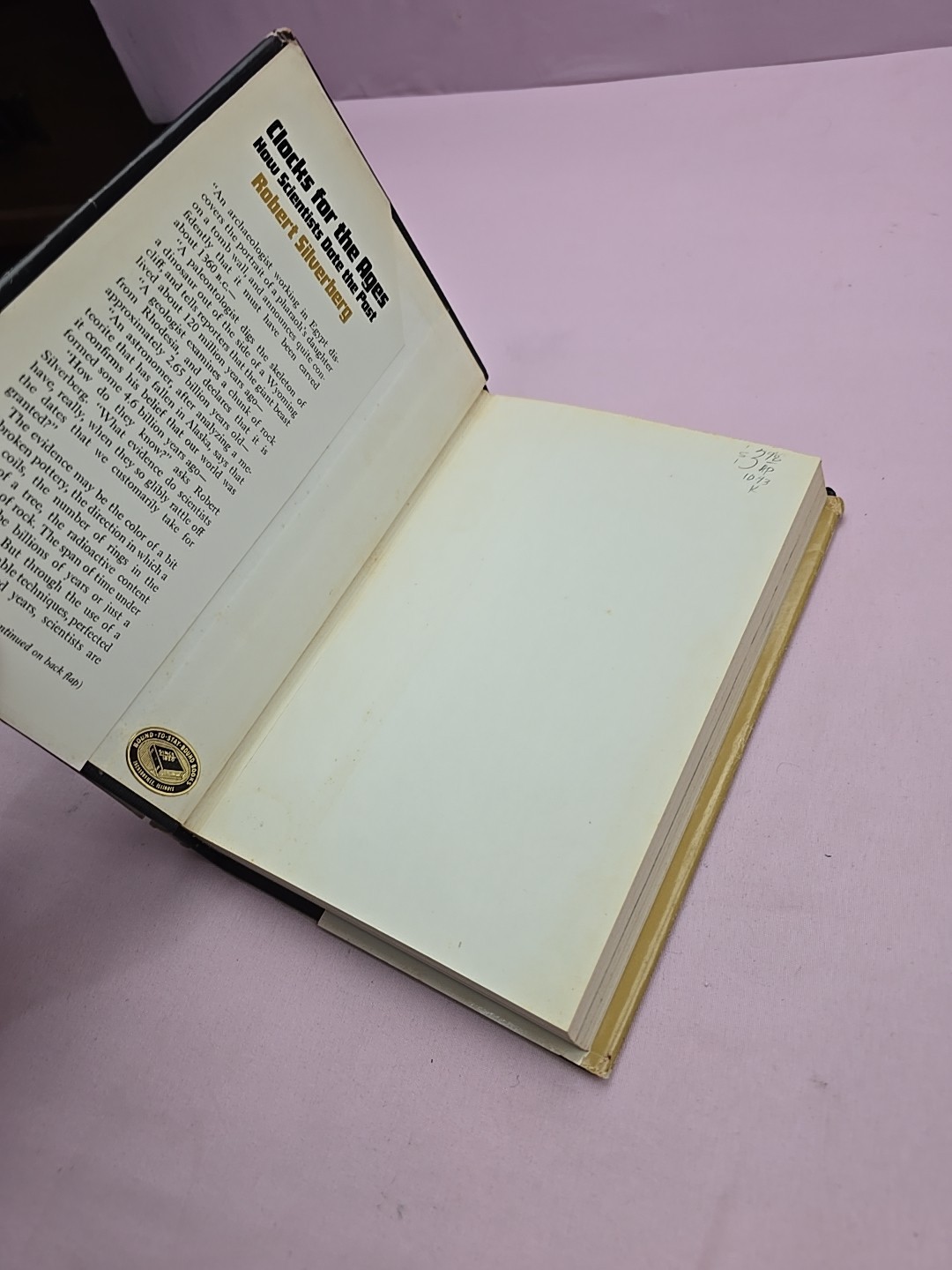 Clocks For The Ages: How Scientists Date the Past Robert Silverberg HC 1st 1971