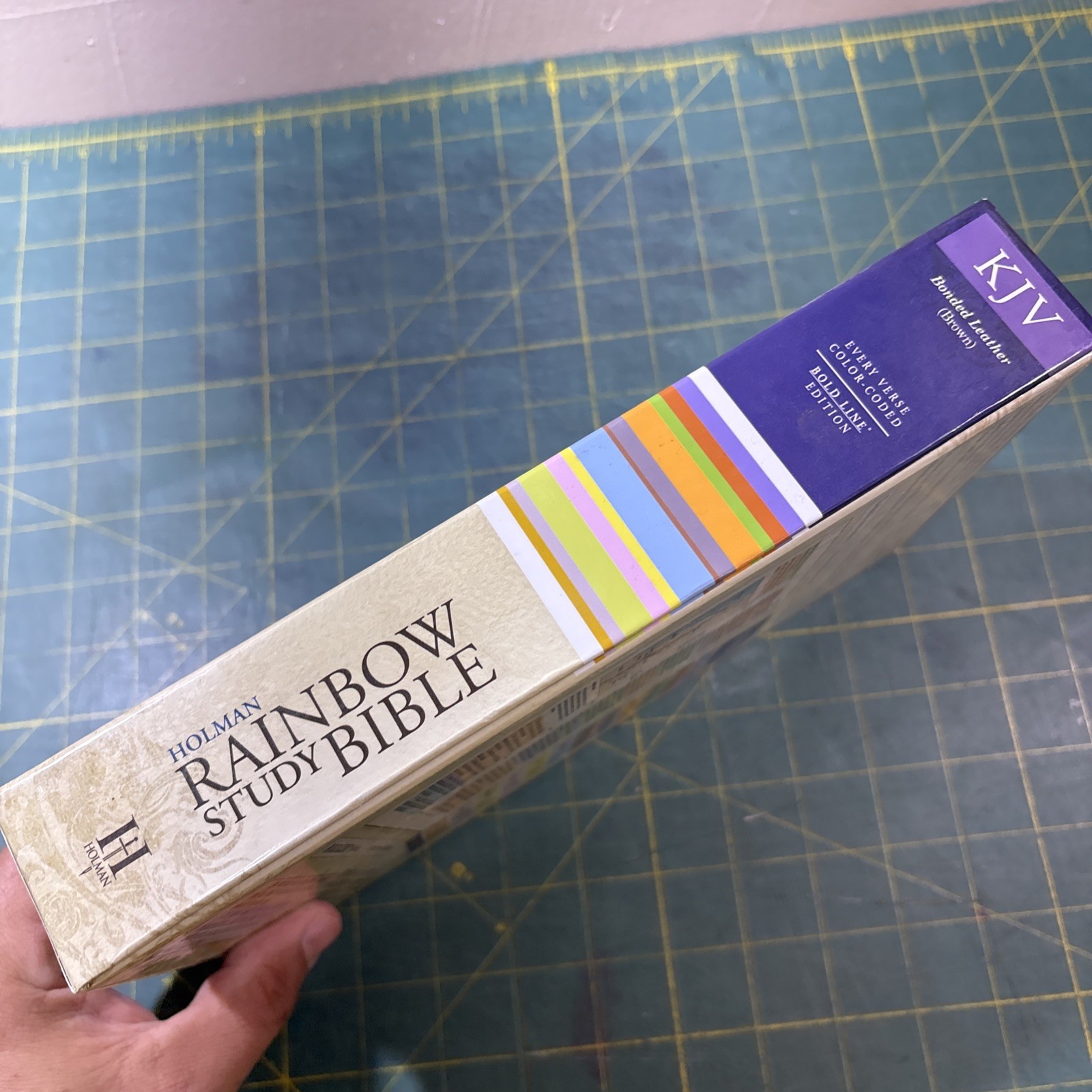 KJV 2013 Rainbow Study Bible Brown Bonded Leather