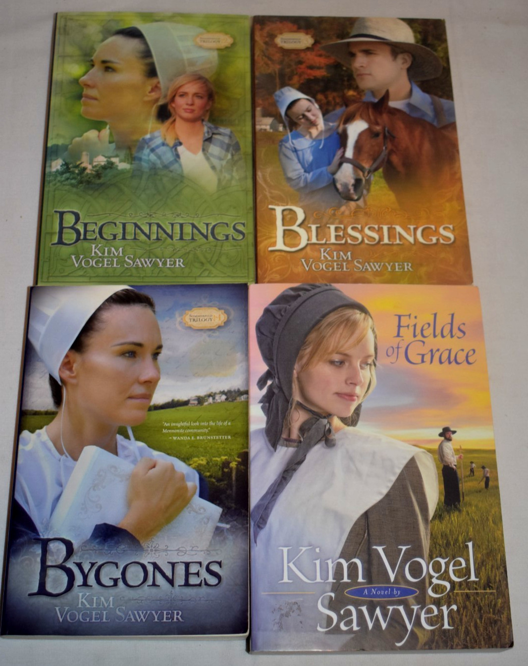 3 Kim Vogel Sawyer Amish Romance PB Books Sommerfeld Series + Fields of Grace