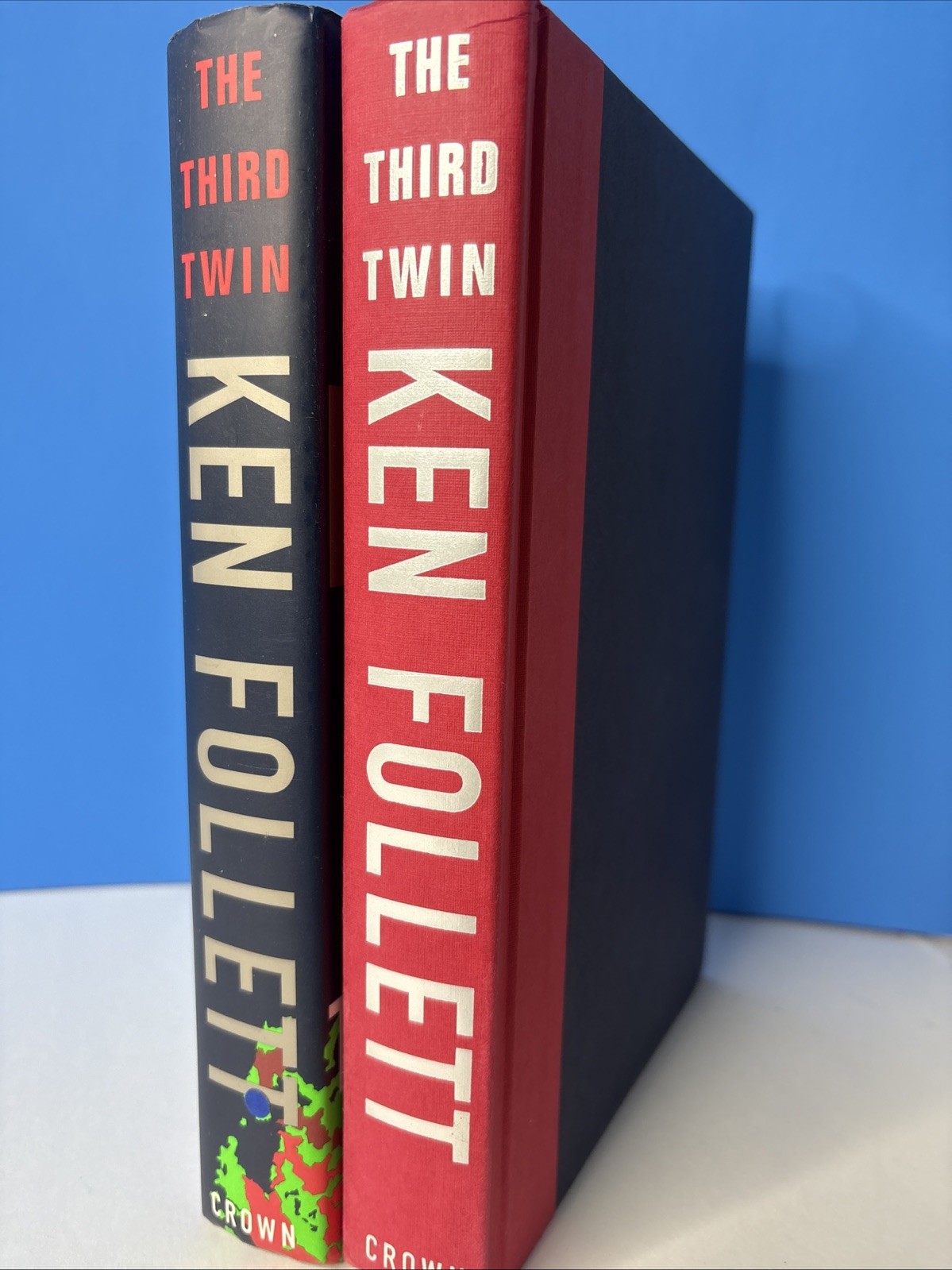 “THE THIRD TWIN” by Ken Follett (Hardcover w/ Dust Jacket, 1996) Crown 1st Ed.