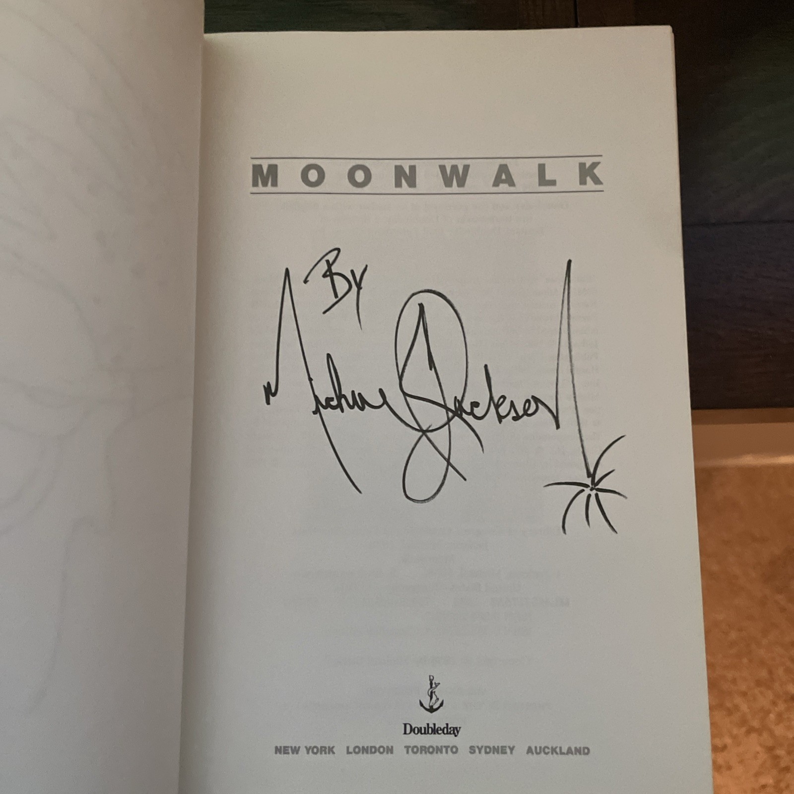 Moonwalk by Michael Jackson (1988, Hardcover) First Edition Dust Jacket