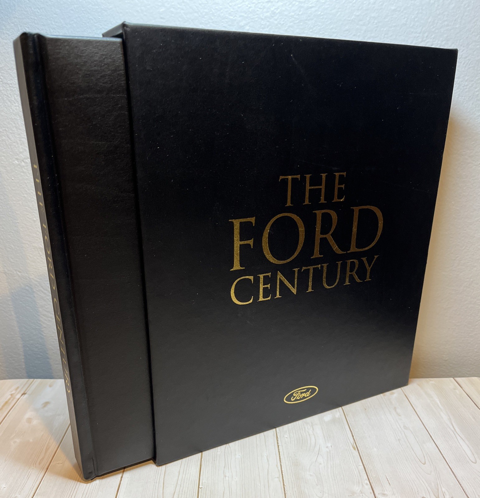 The Ford Motor Company Century 100 Years 2002 Leather 1st Ed. HC w/ Slip Case