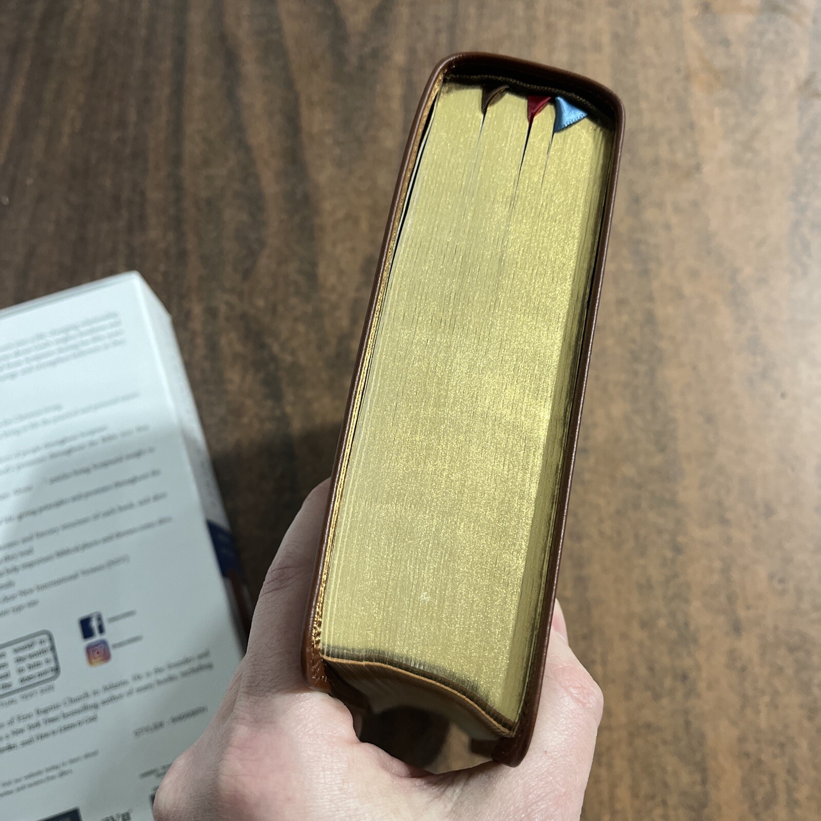 NIV Charles Stanley Life Principles Study Bible – Brown Genuine Leather – $160