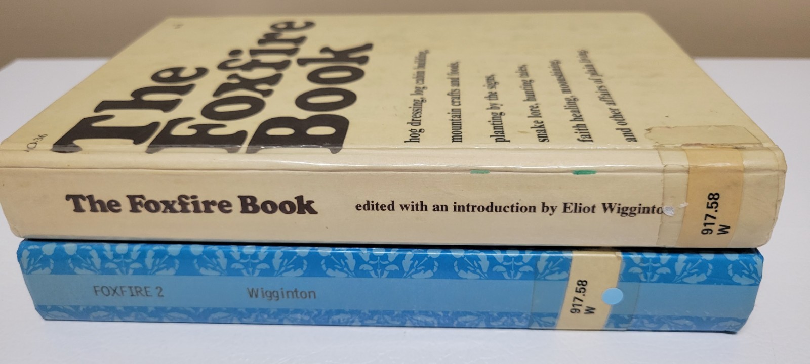 FOXFIRE Books 1 & 2, Wigginton, Anchor Press, 1970s Homesteading Survival Crafts