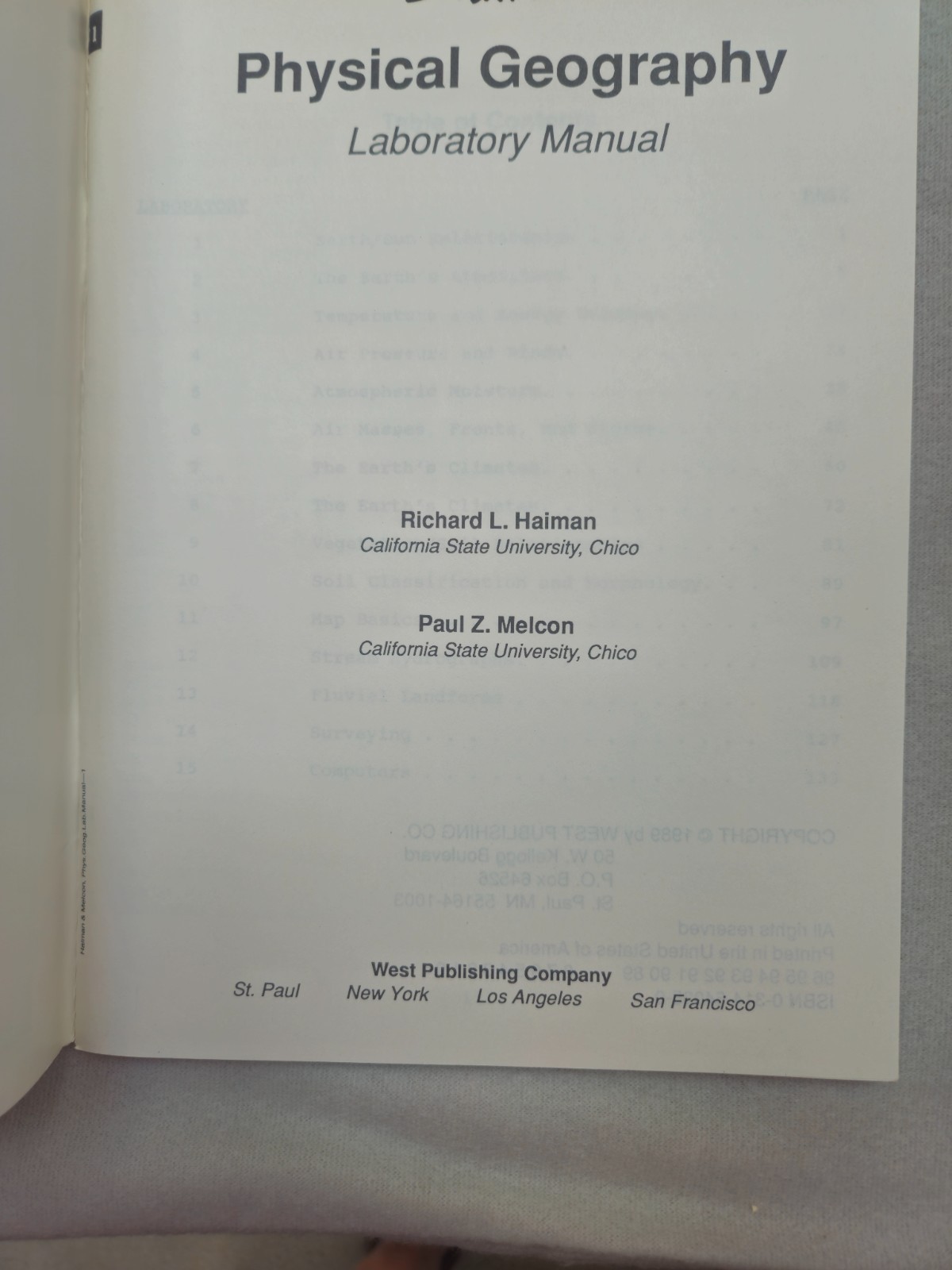 Physical Geography Ralph C Scott 1989 Hardcover Instructor & Lab Manuals