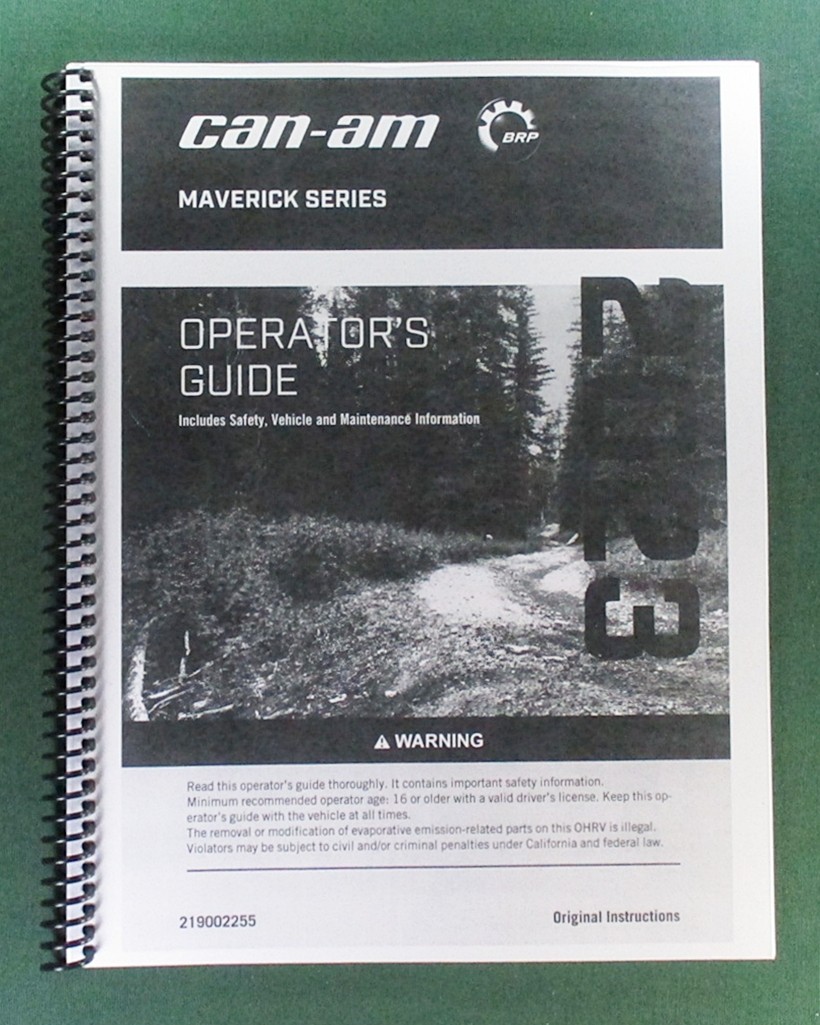 2023 Can-Am Maverick X ds Turbo RR Owner’s Manual: 248 Pages & Protective Covers
