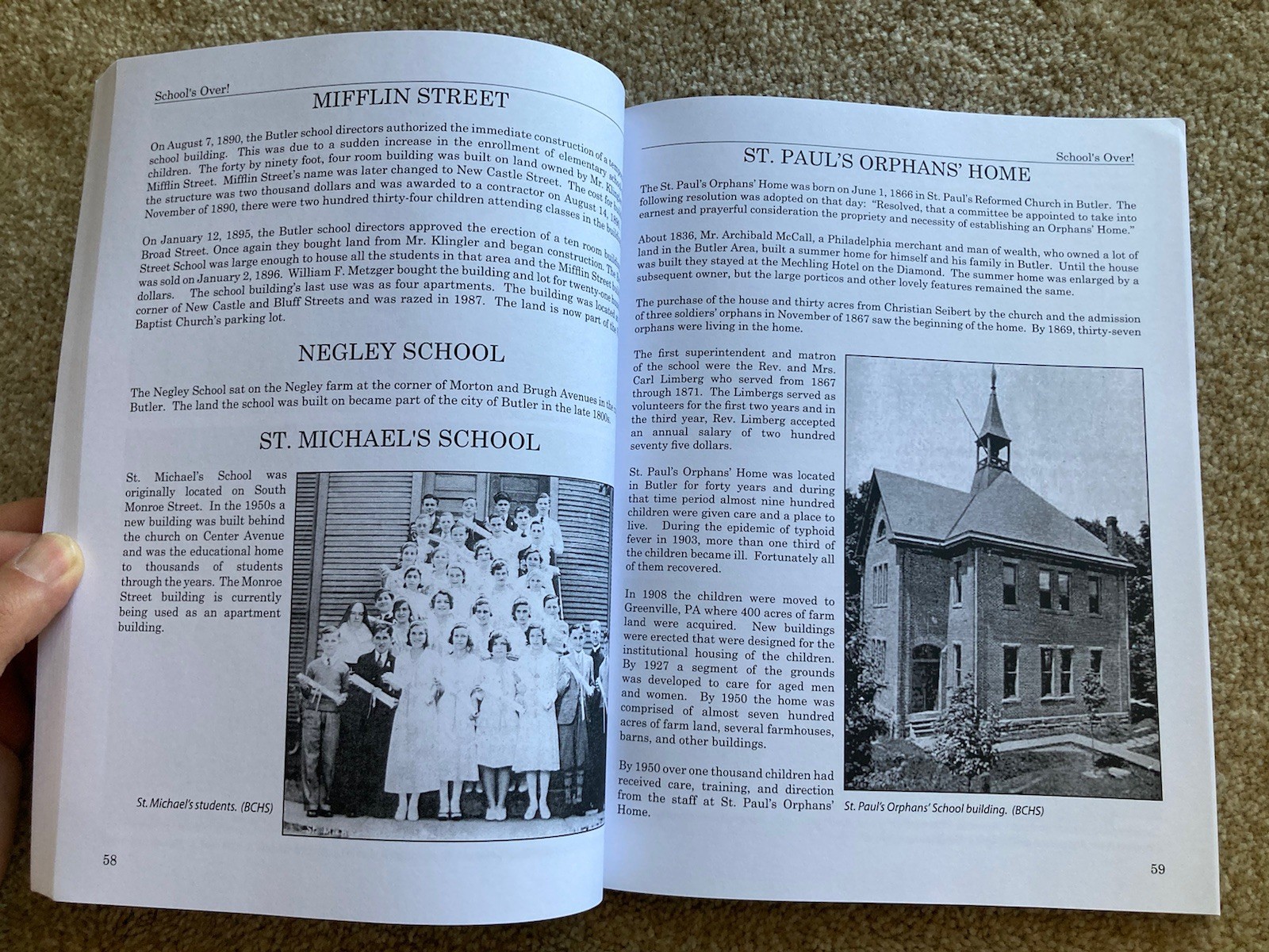 School’s Out! Butler County, Pennsylvania History – Collins Paperback OOP Rare!