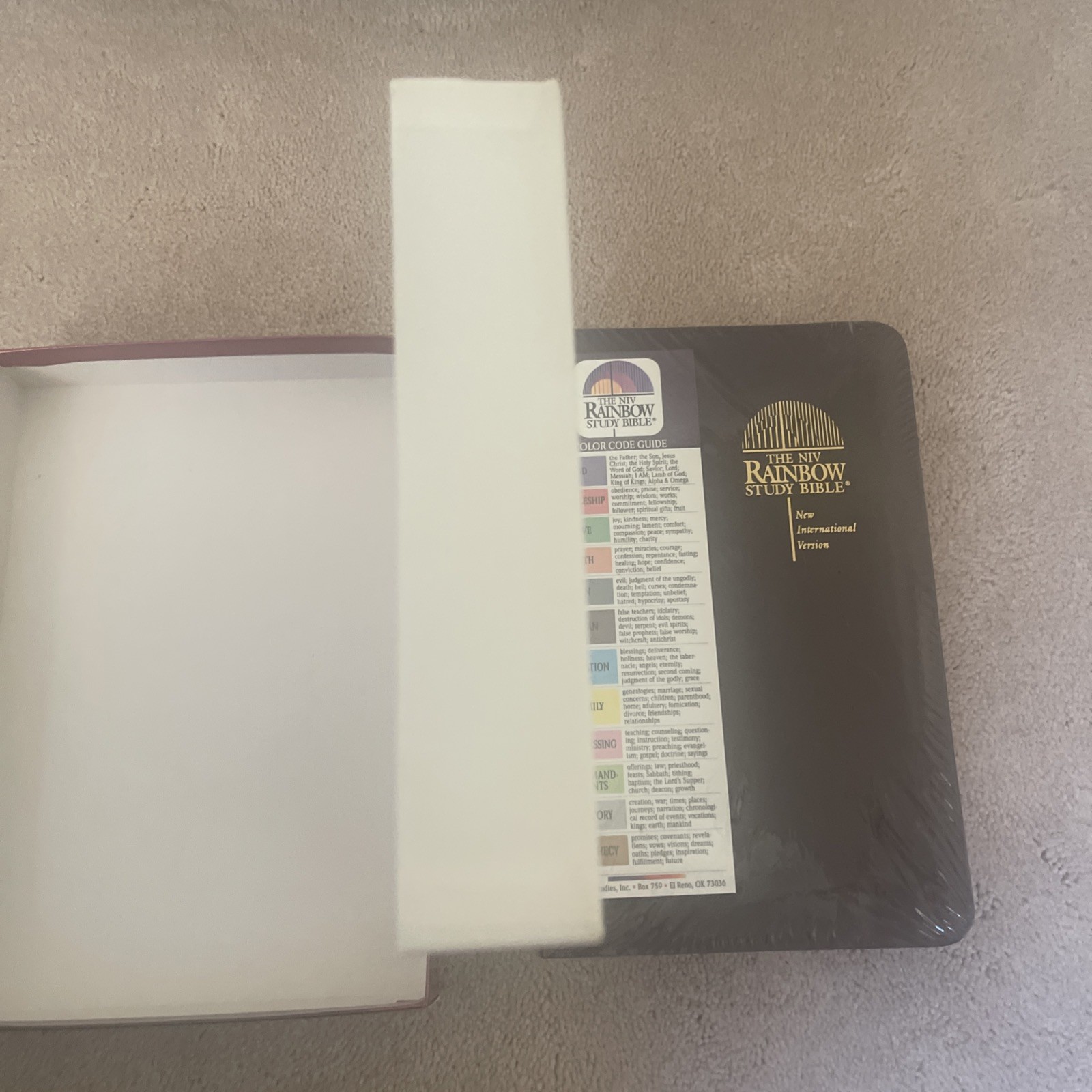 Rainbow Study Bible New International Version NIV Imitation Leather Bold Ln NEW