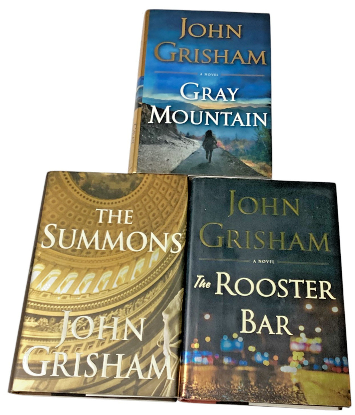 John Grisham: The Rooster Bar, The Summons & Gray Mountain, HC, 3 Books