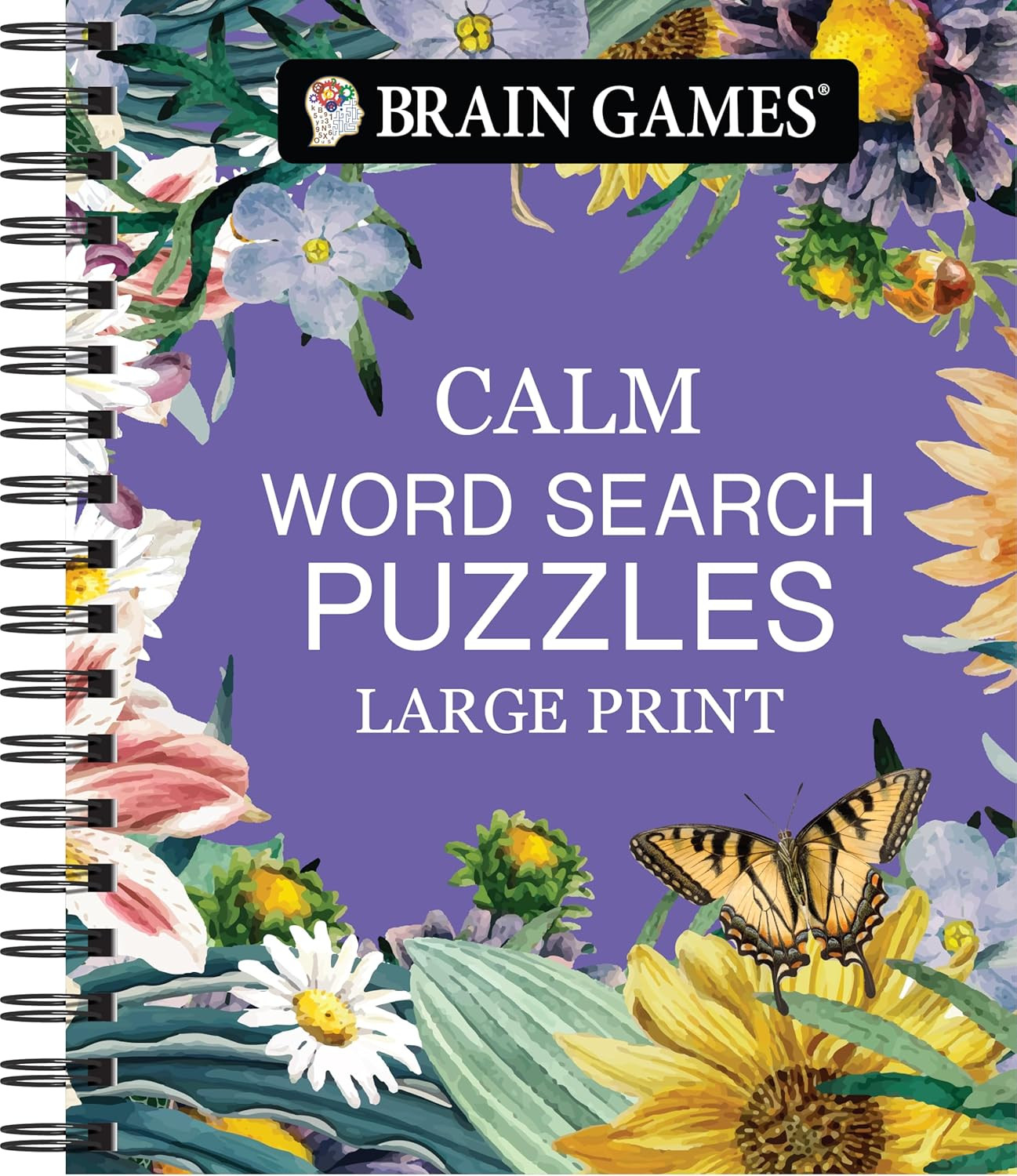 Brain Games Calm Large Print Word Search Puzzle Book 192 Pages
