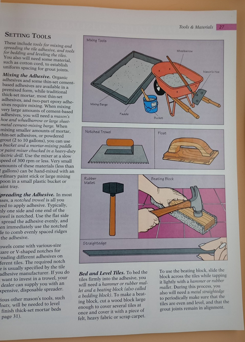 Creative Homeowner Press Working With Tile: Select, Install, Maintain, Repair…