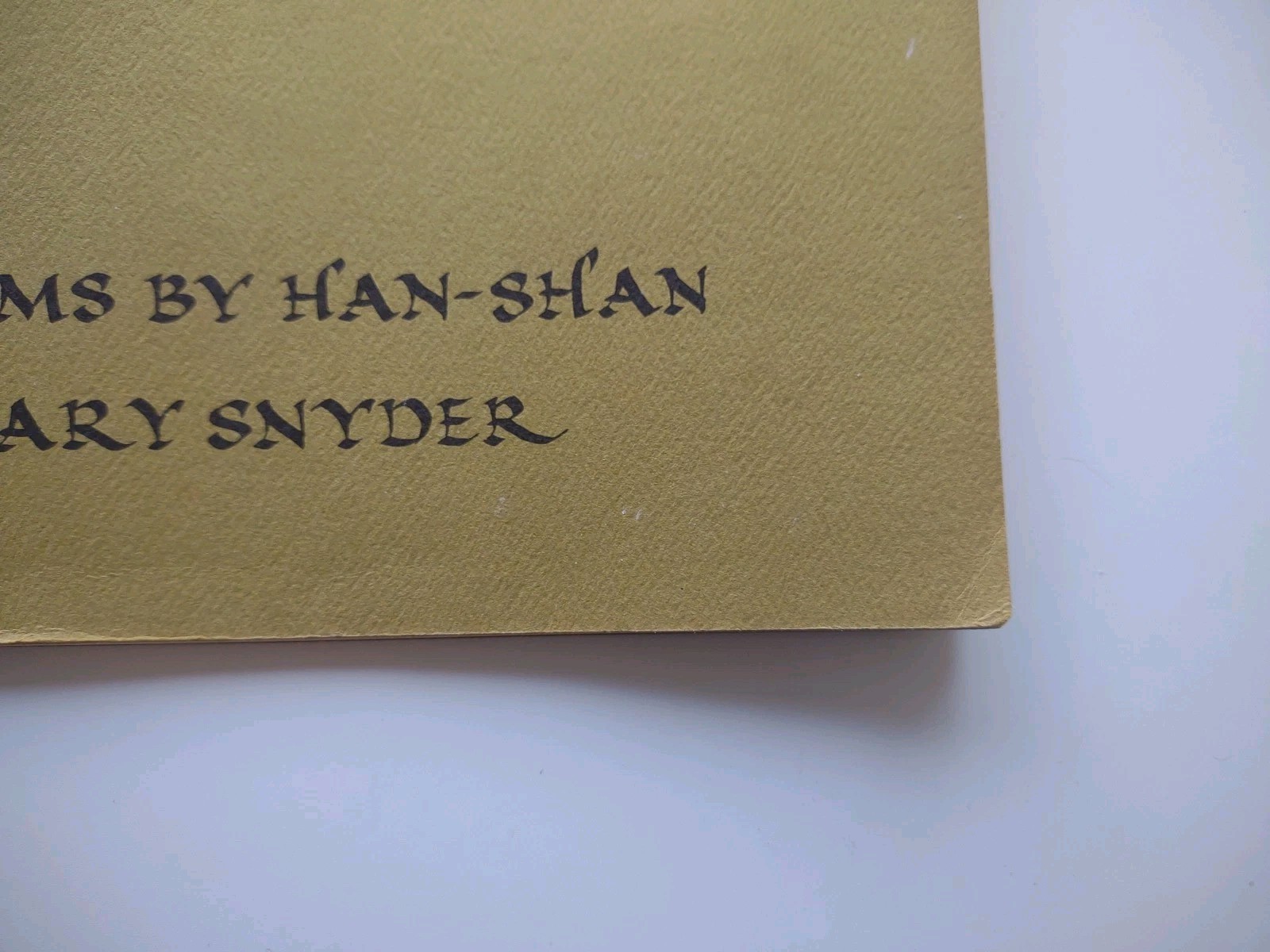 Cold Mountain Poems Han Shan Translated By Gary Snyder 1972 Press 22 2nd Edition