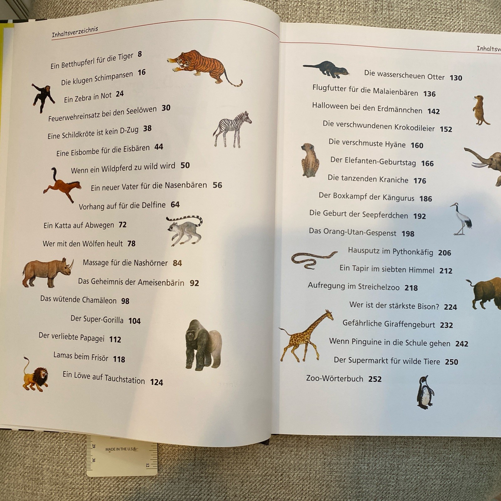 Das Grosse Buch vom Zoo German Language children’s book Adrian 252 Pages
