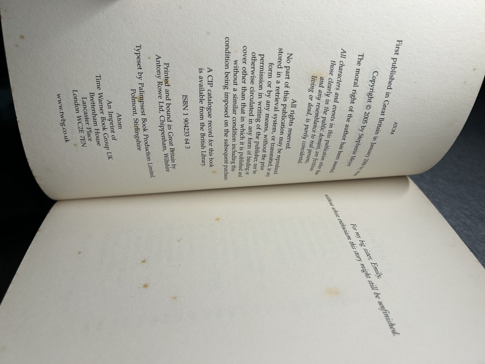 Twilight ARC uncorrected proof in rare UK cover. Read description!