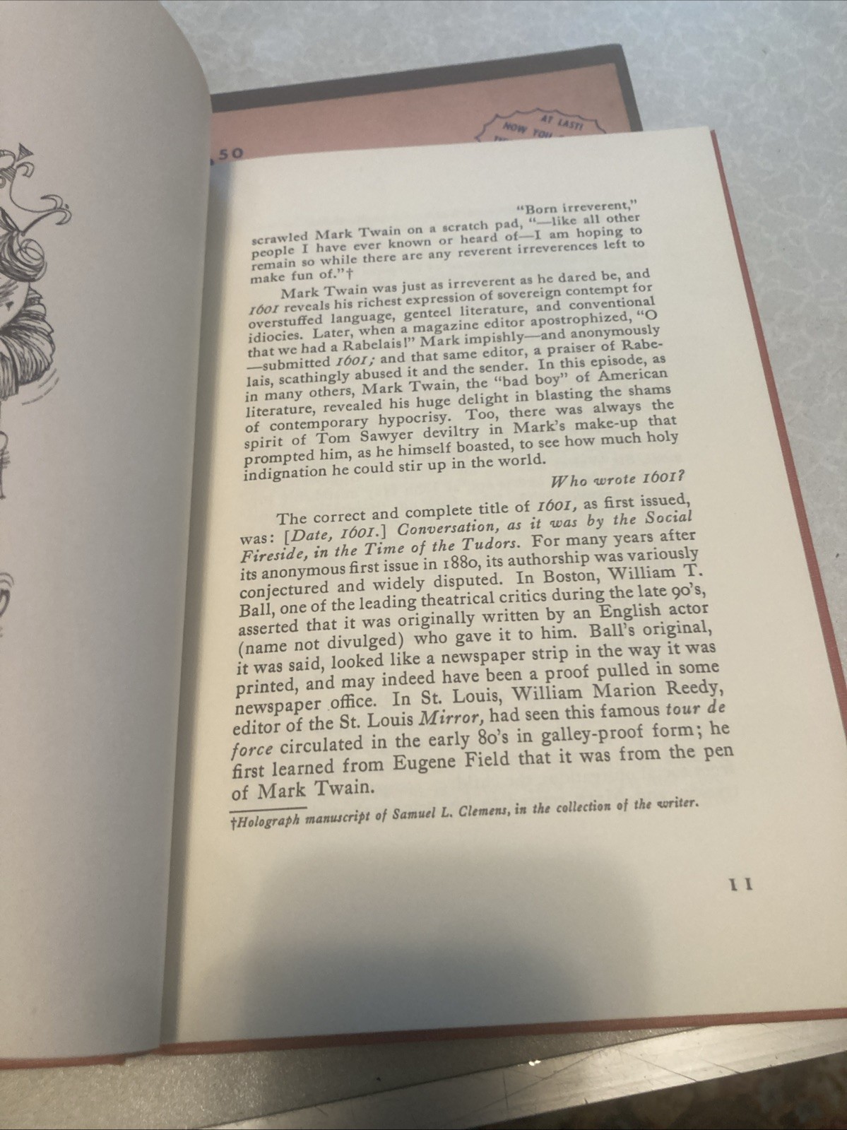 Mark Twain 1601 Illustrated in Slipcase Lyle Stuart, New York