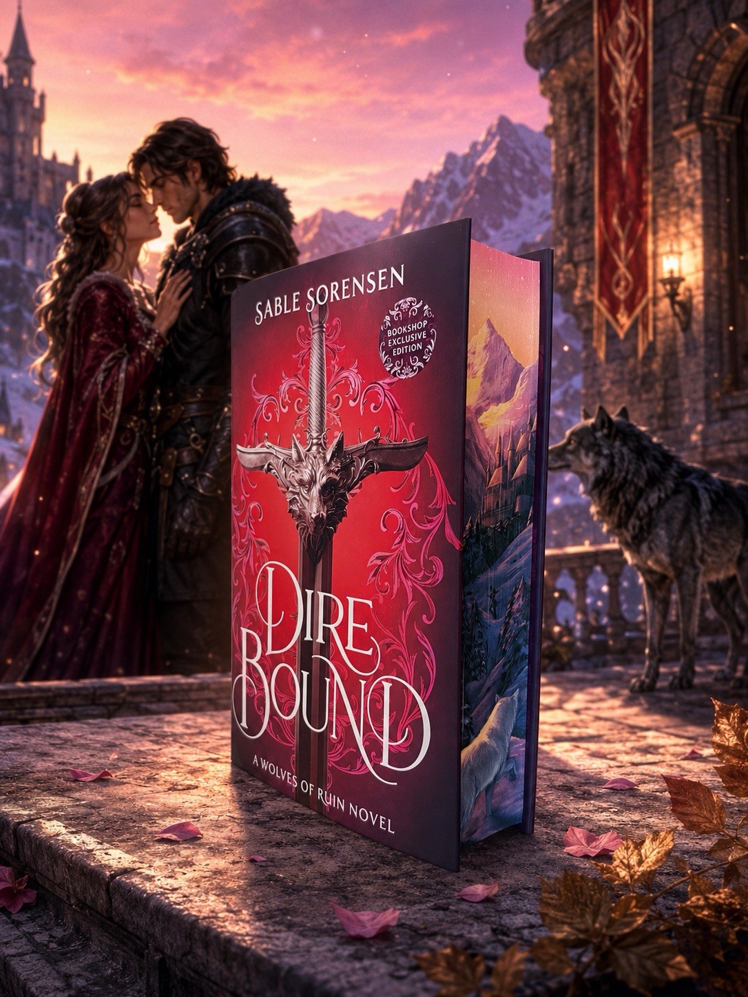 Waterstones Exclusive Dire Bound by Sable Sorensen -Sprayed Edges