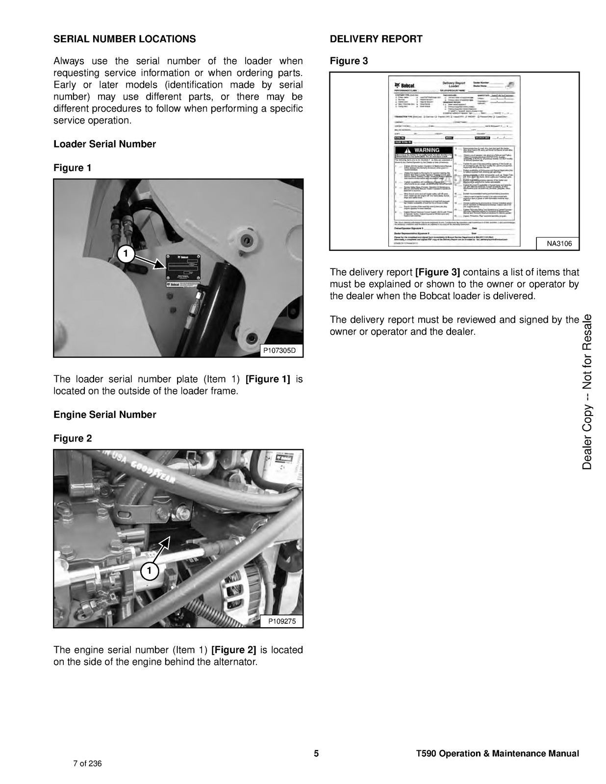 BOBCAT T590 Compact Track Loader Operators Manual 2018 – WIRE SECURED – COVERING