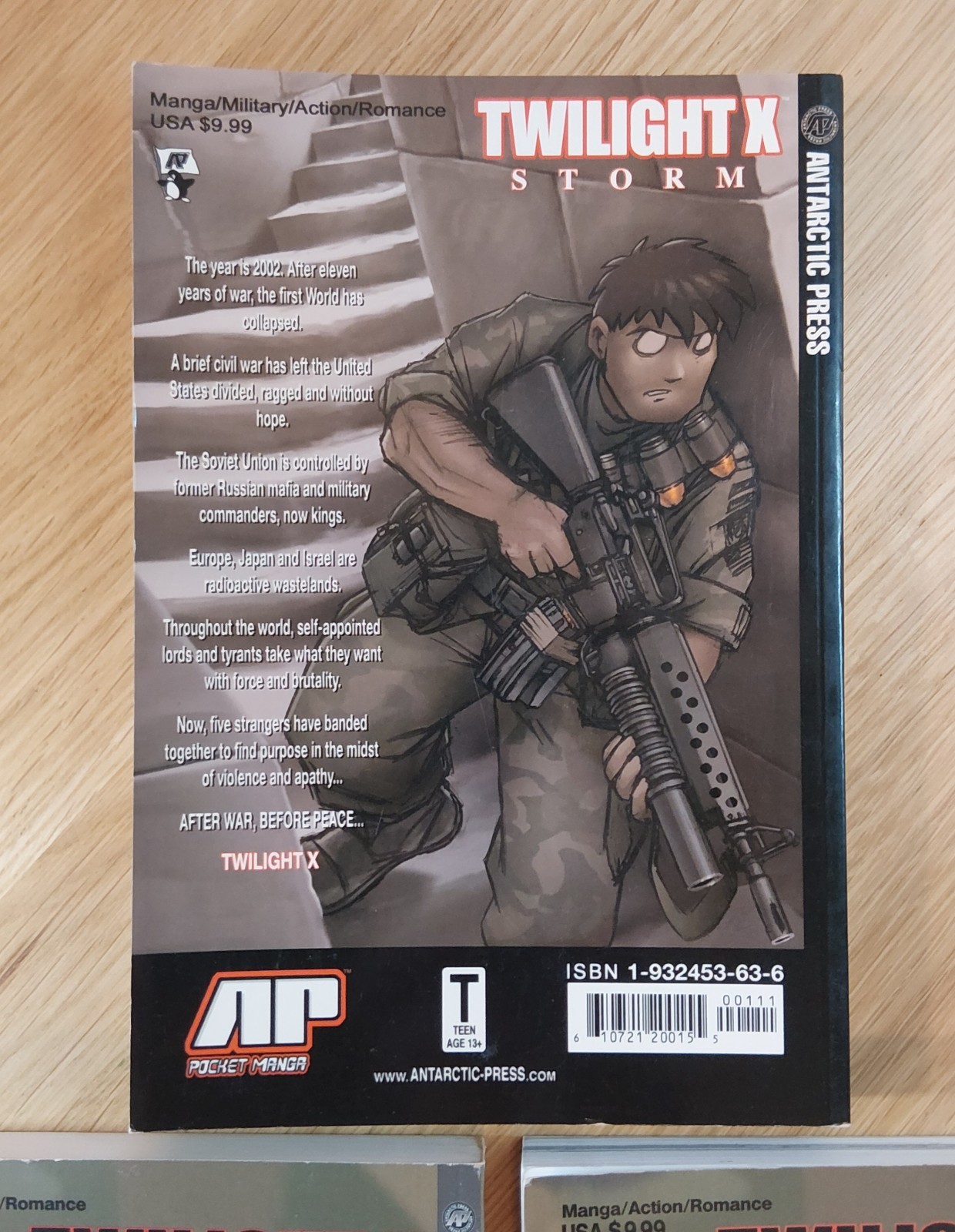 Twilight X Manga Volume TPB/PM-2-TX-1 & 2 Storm Wight Antarctic Press OOP Rare 3