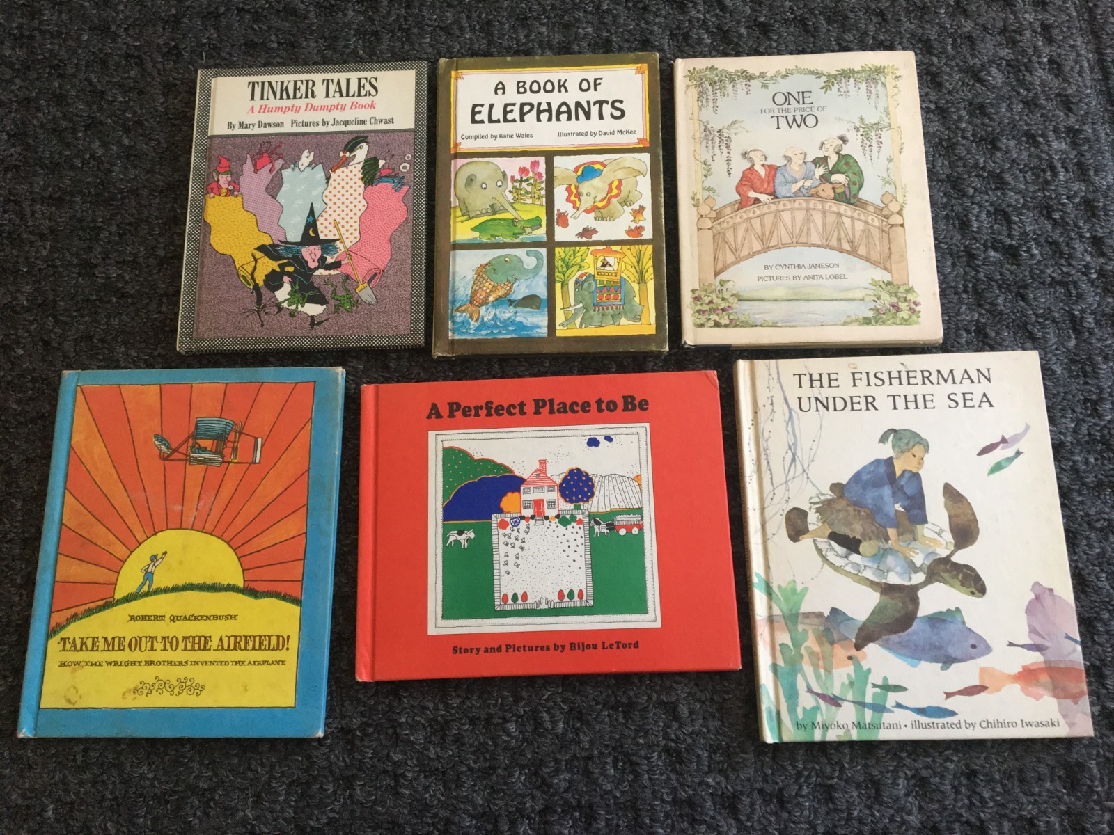 6 Parents’ Magazine Press HC children’s books from 1960s & 1970s