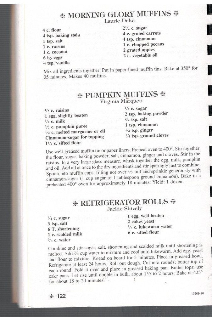 1996 Milford Ohio First United Methodist Church Cookbook Bicentennial