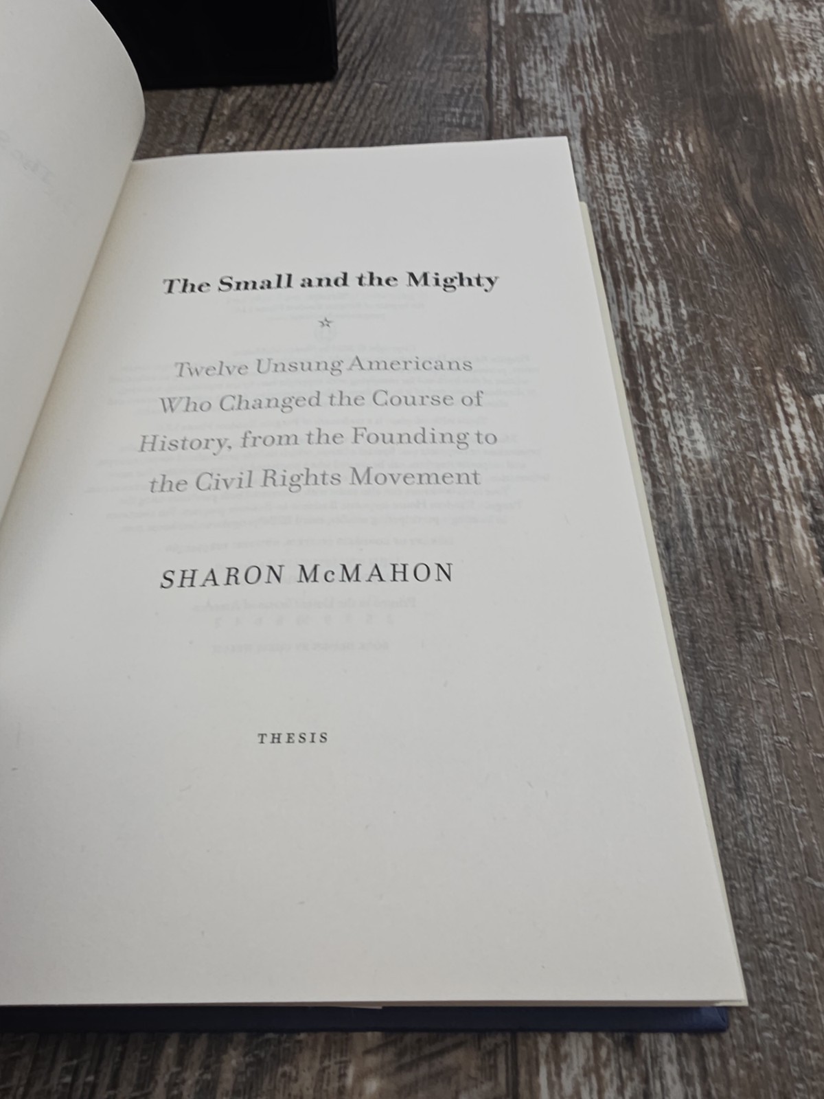 The Small & the Mighty by Sharon McMahon (2024, HC) AMERICAN HISTORY GOVERNMENT