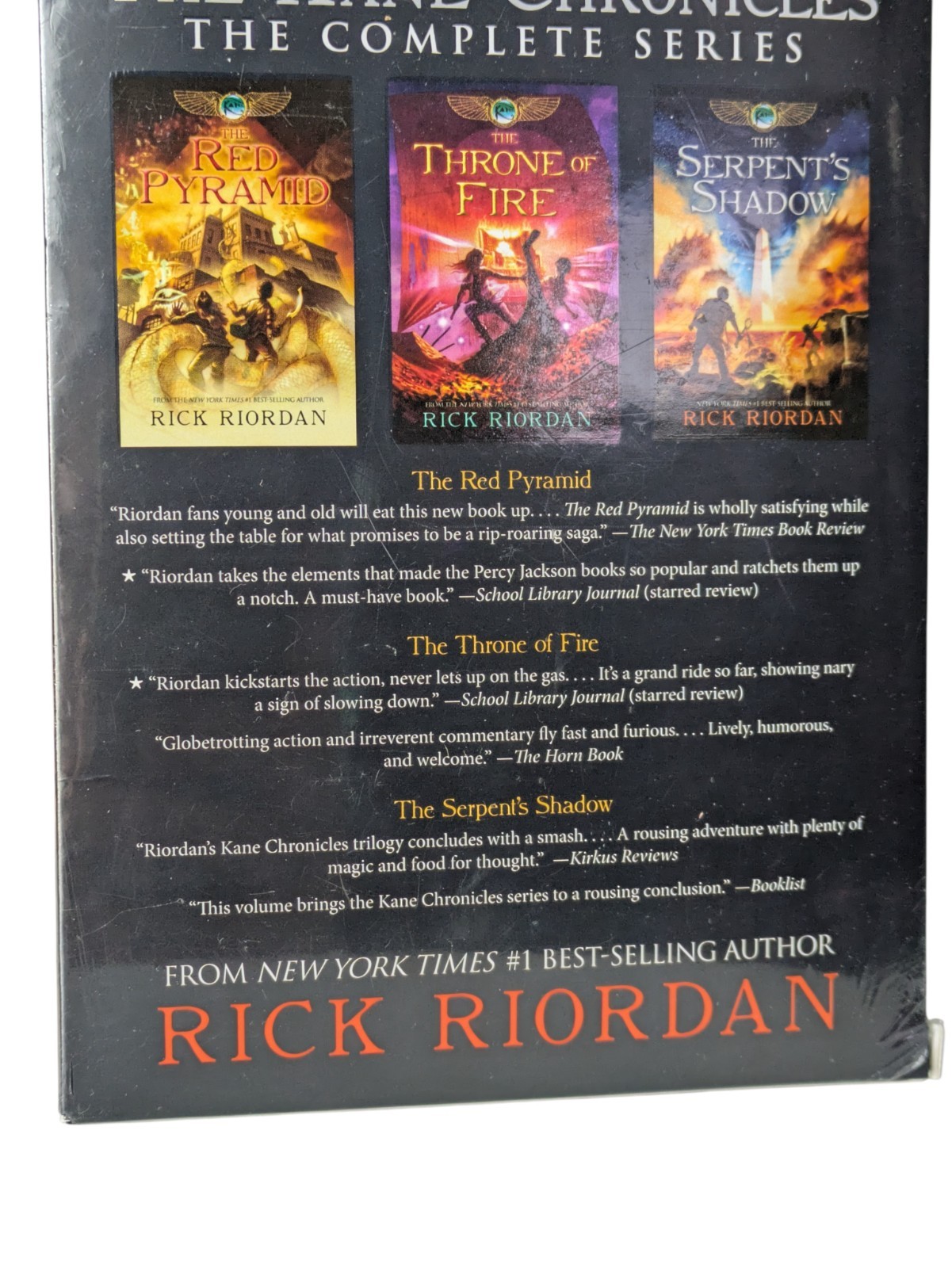 The Kane Chronicles Paperback Box Set by Rick Riordan New 2013 Disney Hyperion