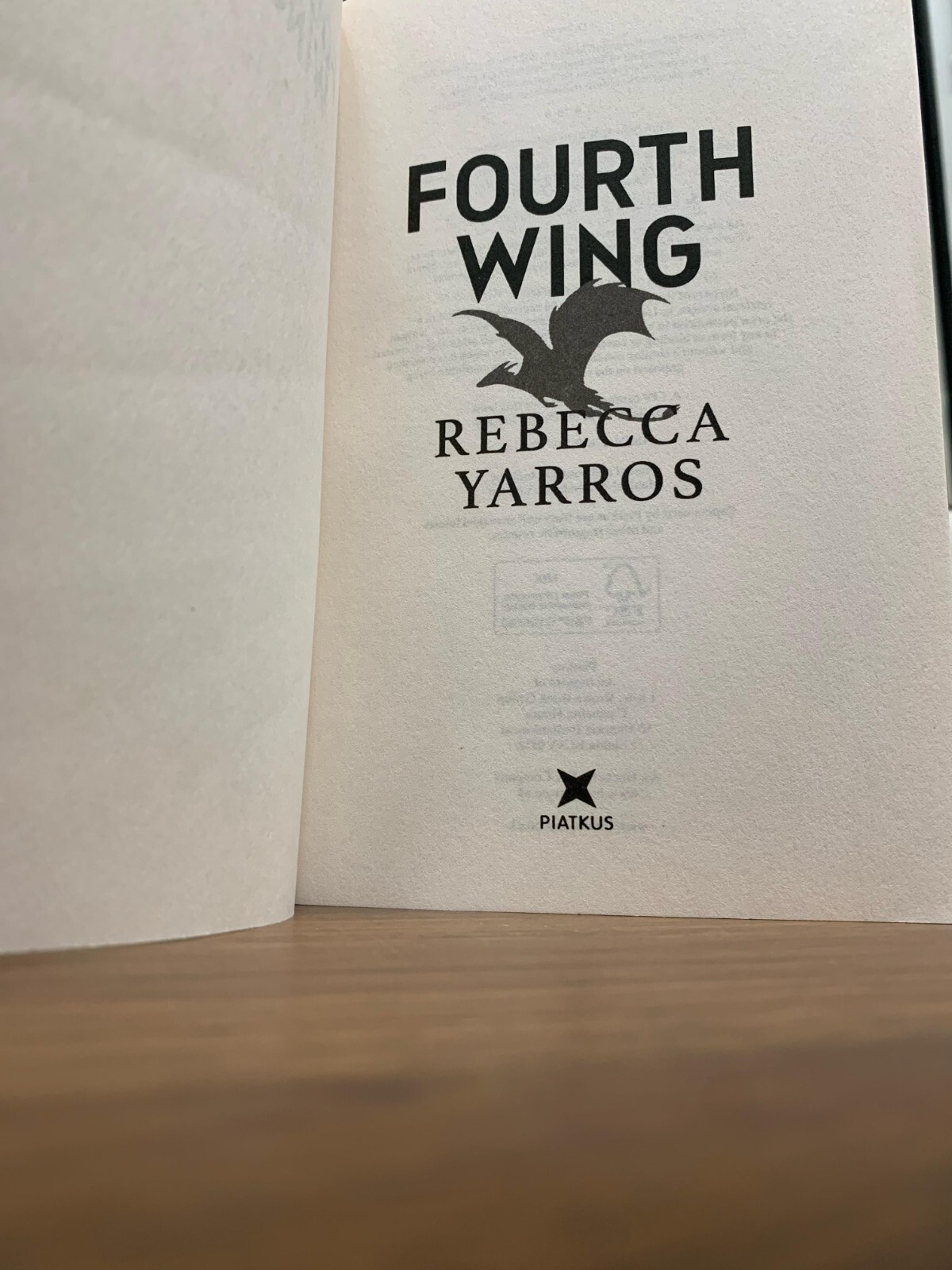 Fourth Wing by Rebecca Yarros Paperback New Bestselling Book