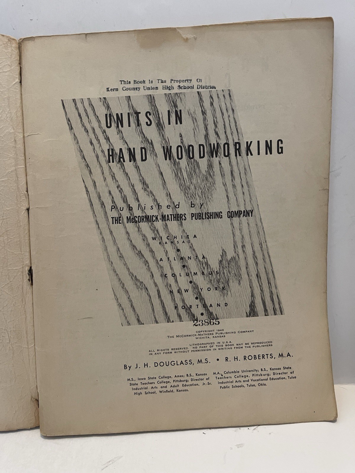 Units In Woodworking ~ Douglass & Roberts ~ 1946 (N)