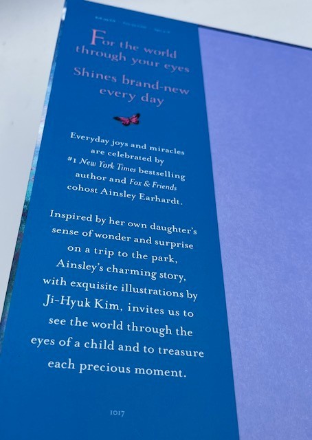 Signed & COA! “Through Your Eyes: My Child’s Gift to Me” By Ainsley Earhardt.