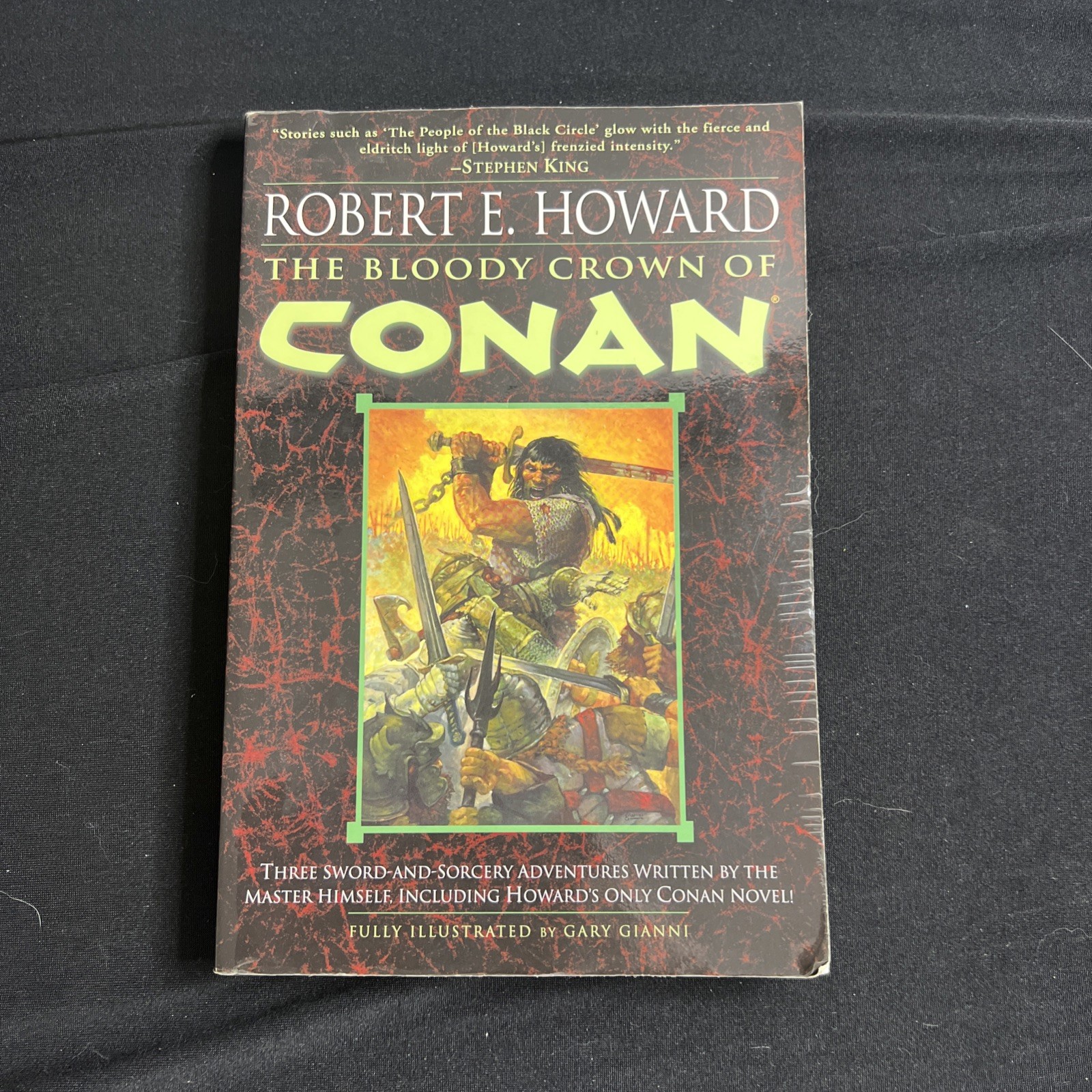 Publication of Robert E. Howard’s book “Conan’s Bloody Crown” good condition